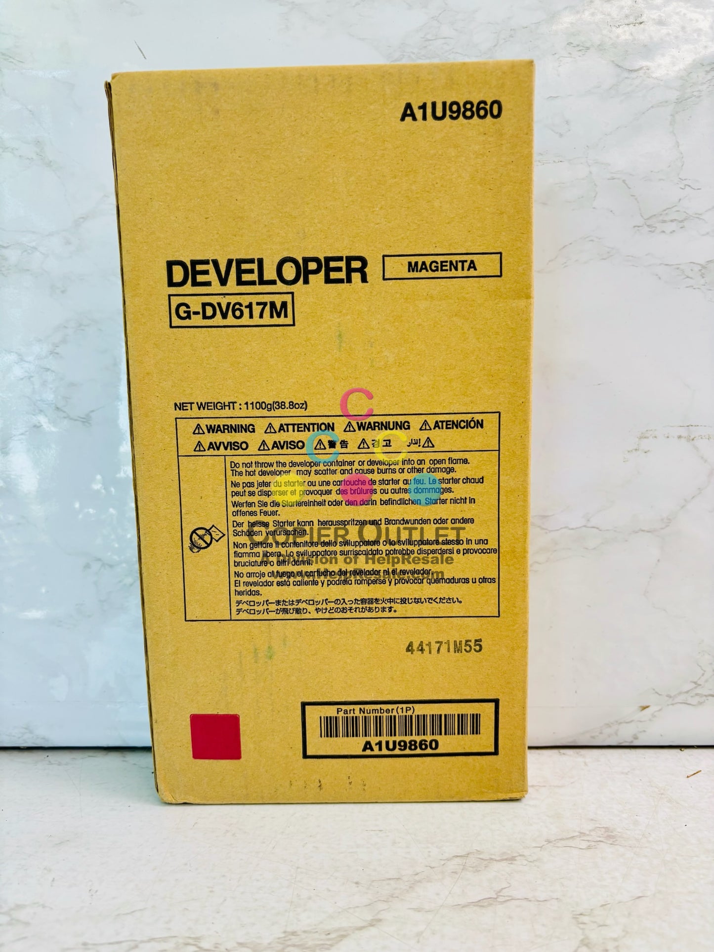 Open Genuine Konica Minolta BH Press C6000, C7000 Magenta Developer DV617M