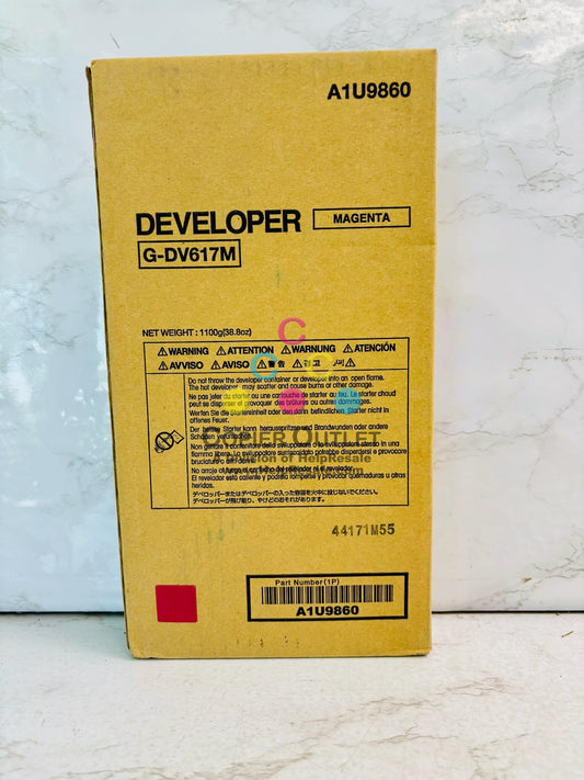 Open Genuine Konica Minolta BH Press C6000, C7000 Magenta Developer DV617M
