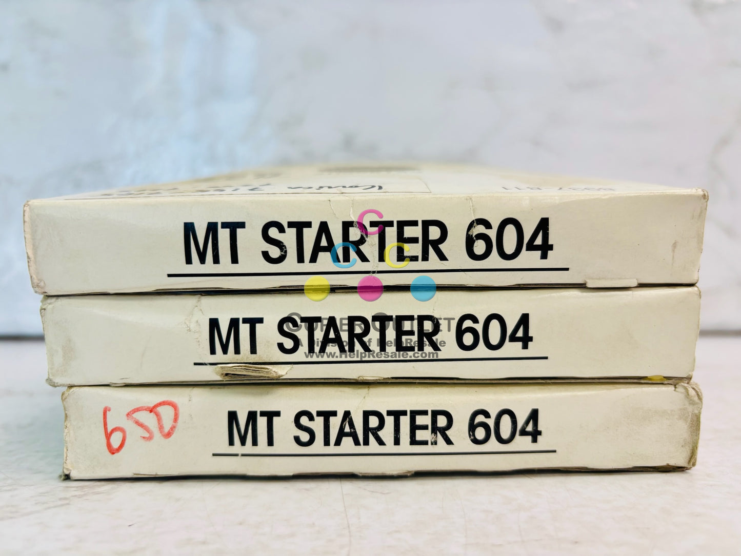 3 Genuine Konica Minolta DI 650, 7210 Black Starter MT 604 Developer, 8937-811
