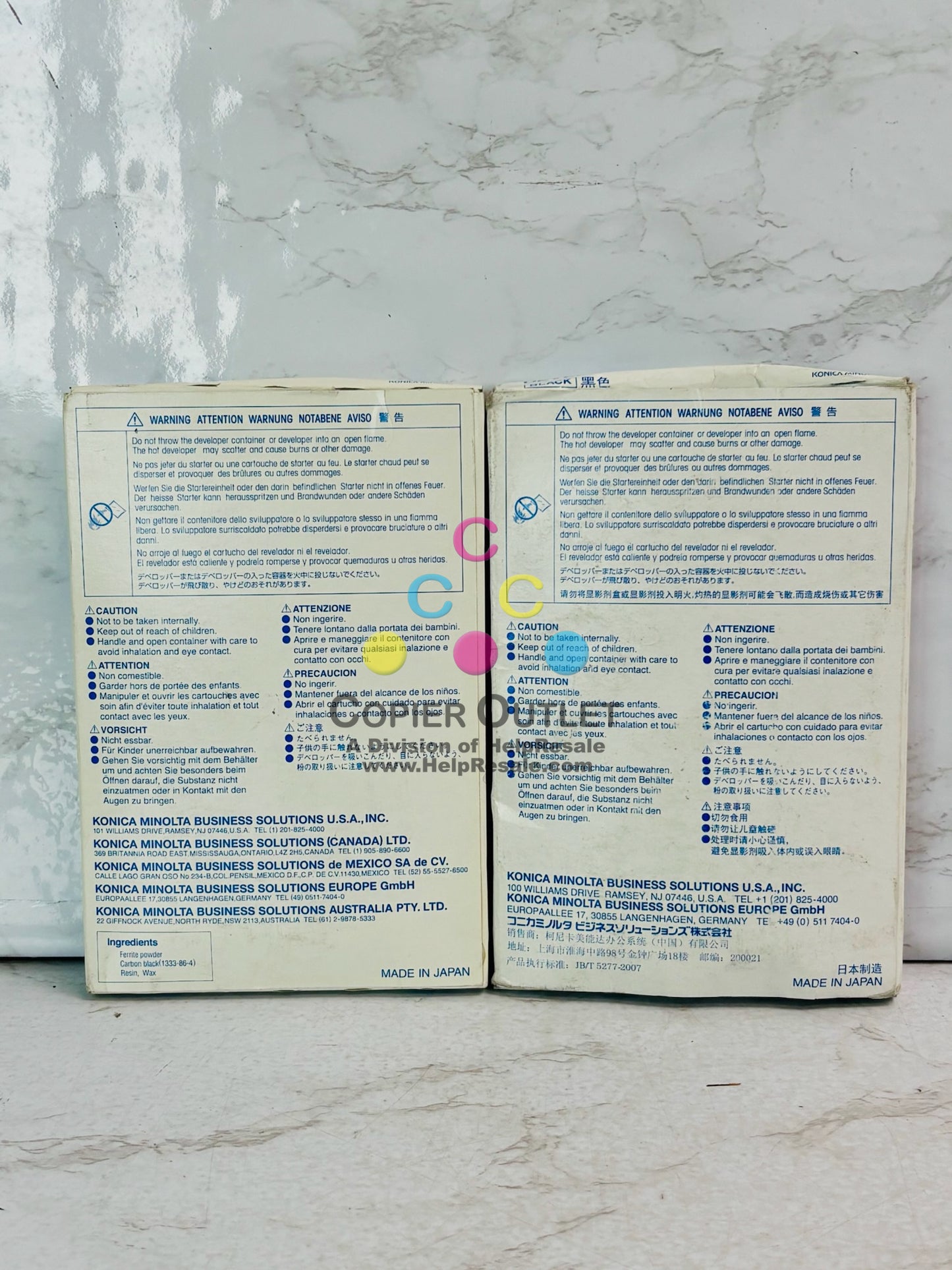 2 Open Genuine Konica Minolta Bizhub 600, 601 Black Developer DV710, 57AA306000