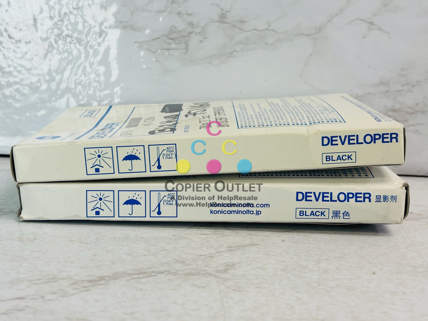 2 Open Genuine Konica Minolta Bizhub 600, 601 Black Developer DV710, 57AA306000
