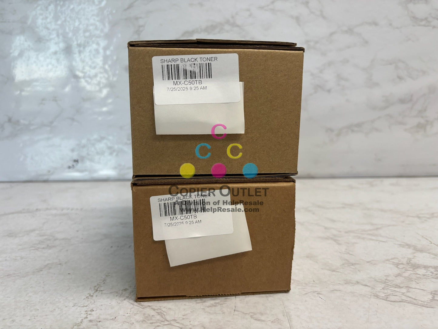 2 New Genuine Sharp MX-C407F,MX-C507F Black Toners MX-C50TB