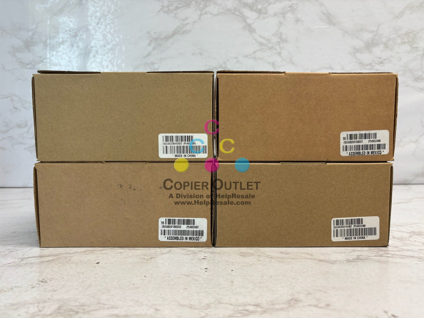 4 New Genuine Sharp MX-C407F, MX-C507F CMYK Toners MX-C50T, MXC50T