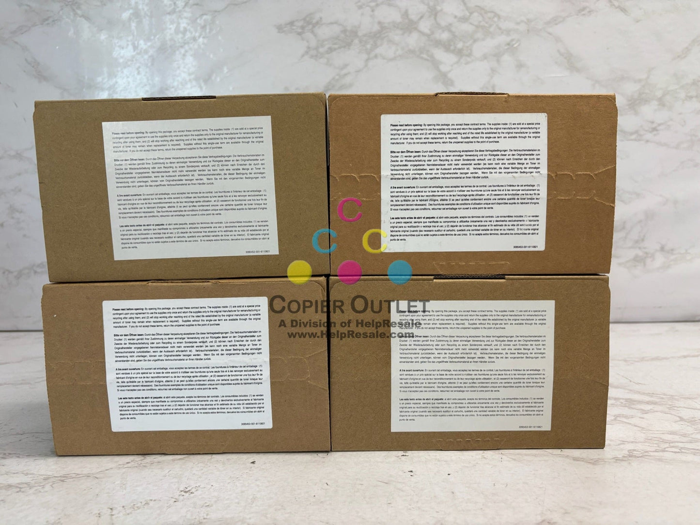 4 New Genuine Sharp MX-C407F, MX-C507F CMYK Toners MX-C50T, MXC50T