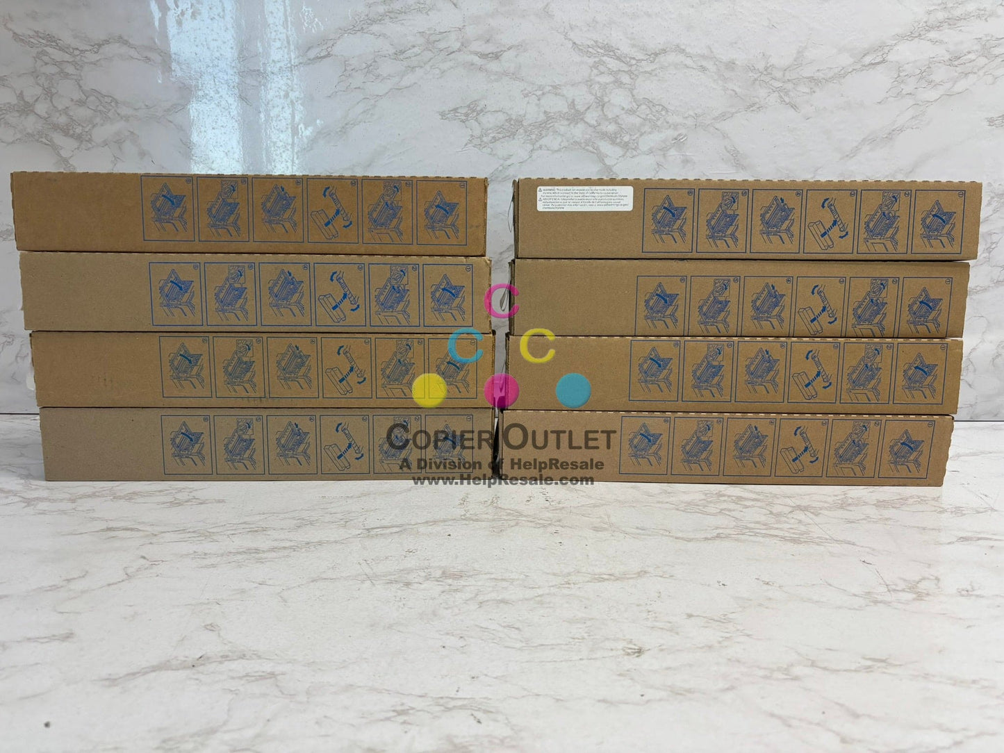 2 Genuine Konica Minolta TN514 CMYK Toner Cartridge Sets BizHub C458 C558 C658!