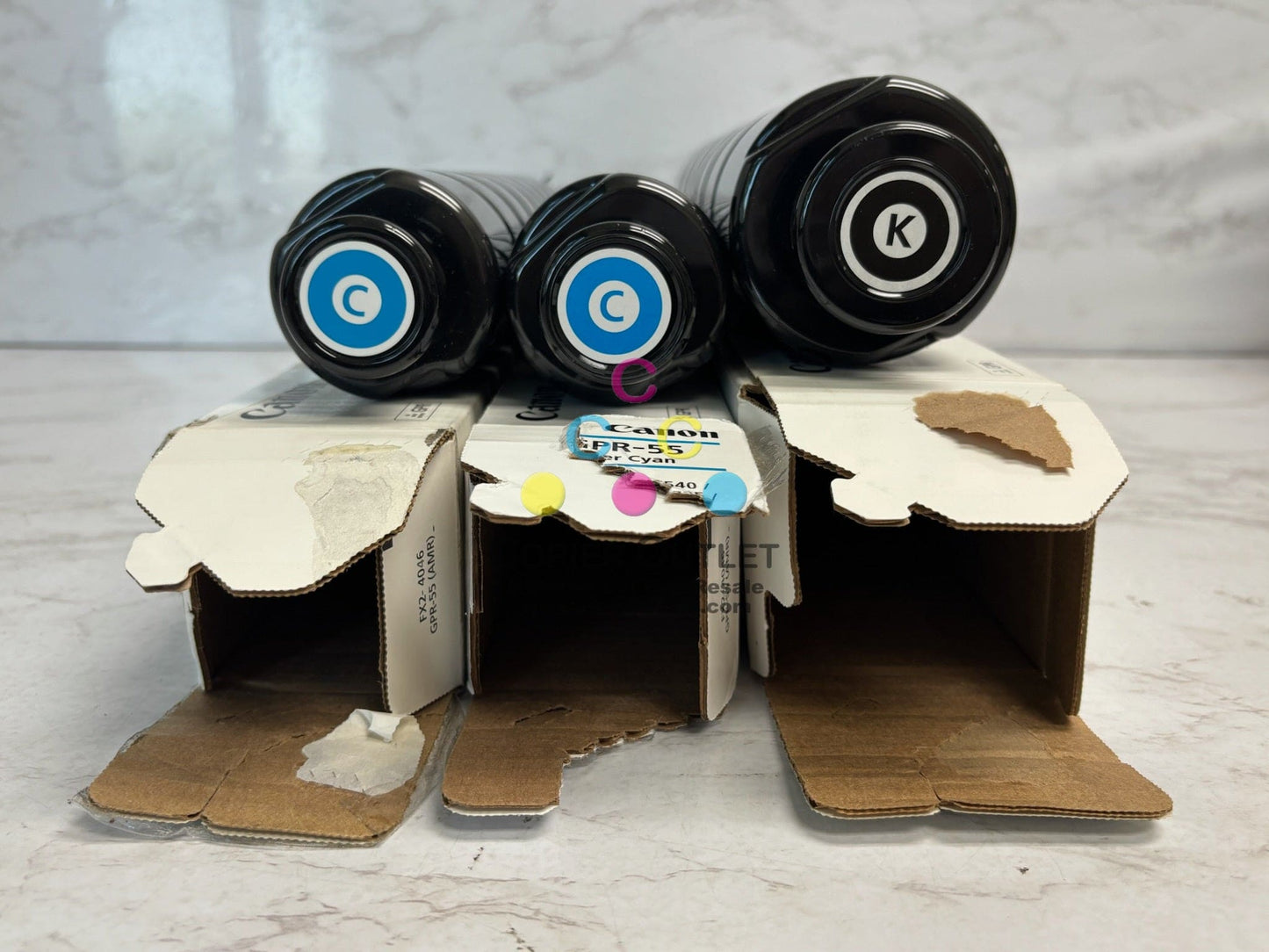 3 Open OEM Canon iRADV C5535,C5540,C5550,C5560,C5750 GPR-55, GPR55 CCK Toners