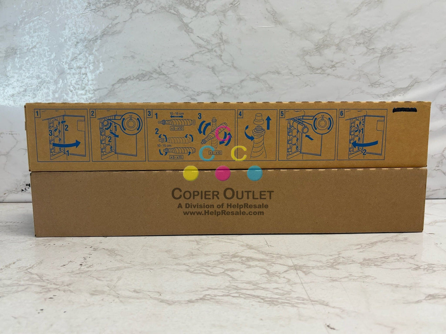 2 Genuine Konica Minolta C2070,C3070,C3080 Magenta Toners TN619EM (TN619M)