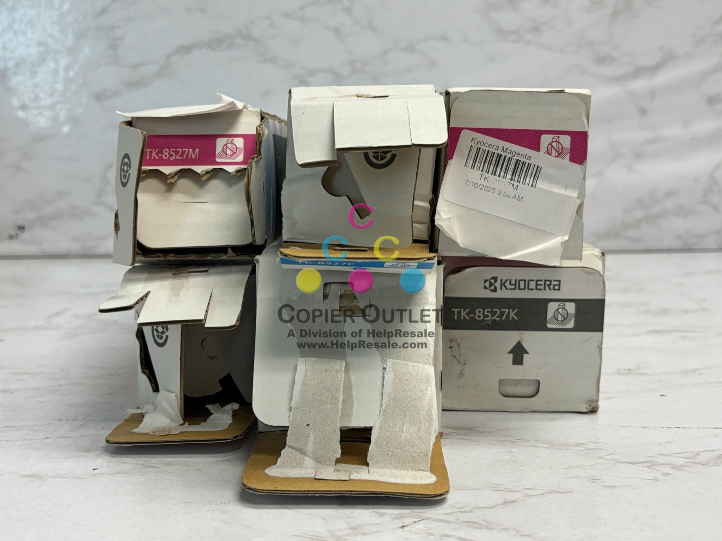 6 Open OEM Kyocera TASKalfa 3552ci,3553ci,4052ci CMMYKK Toners TK-8527, TK8527