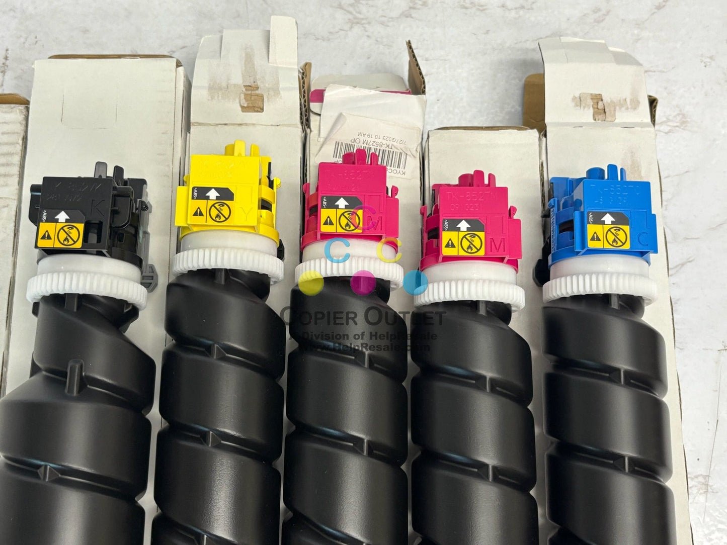 6 Open OEM Kyocera TASKalfa 3552ci,3553ci,4052ci CMMYKK Toners TK-8527, TK8527