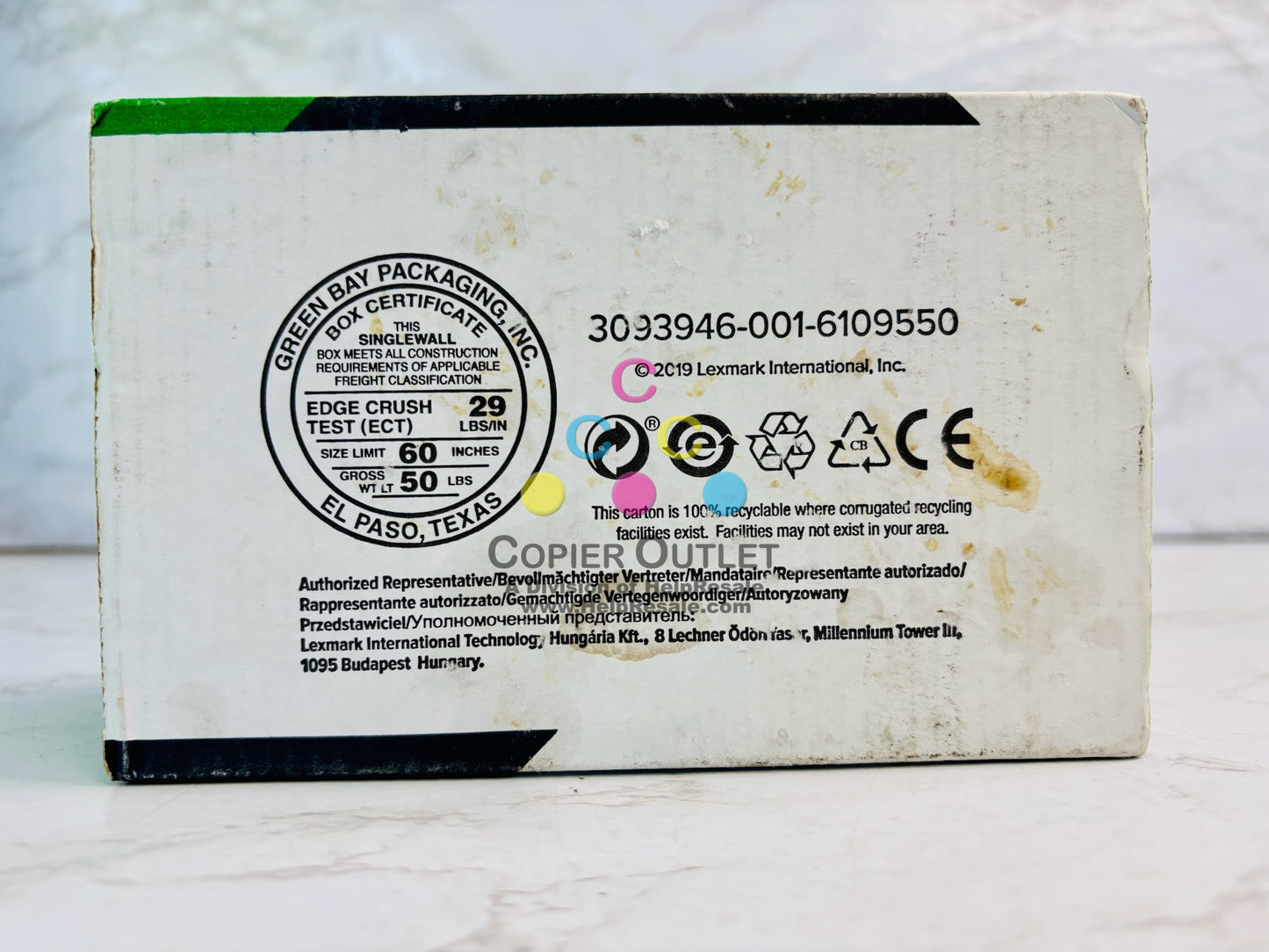 Genuine Lexmark CX735 Cyan Return Program Toner Cartridge 81C1XC0