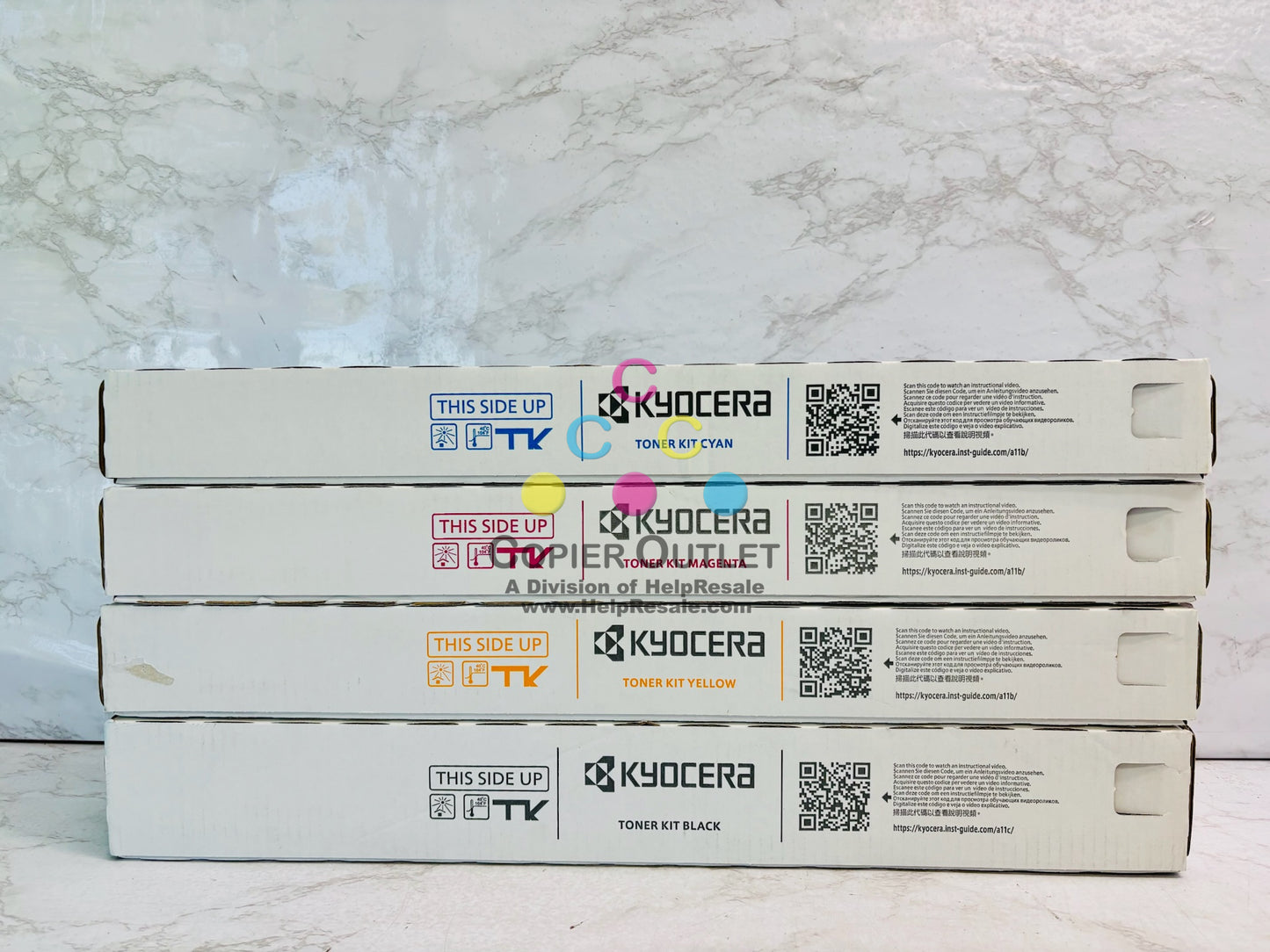 4 Genuine Kyocera TASKalfa MZ4001ci,MZ5001ci CMYK Toner TK-8597