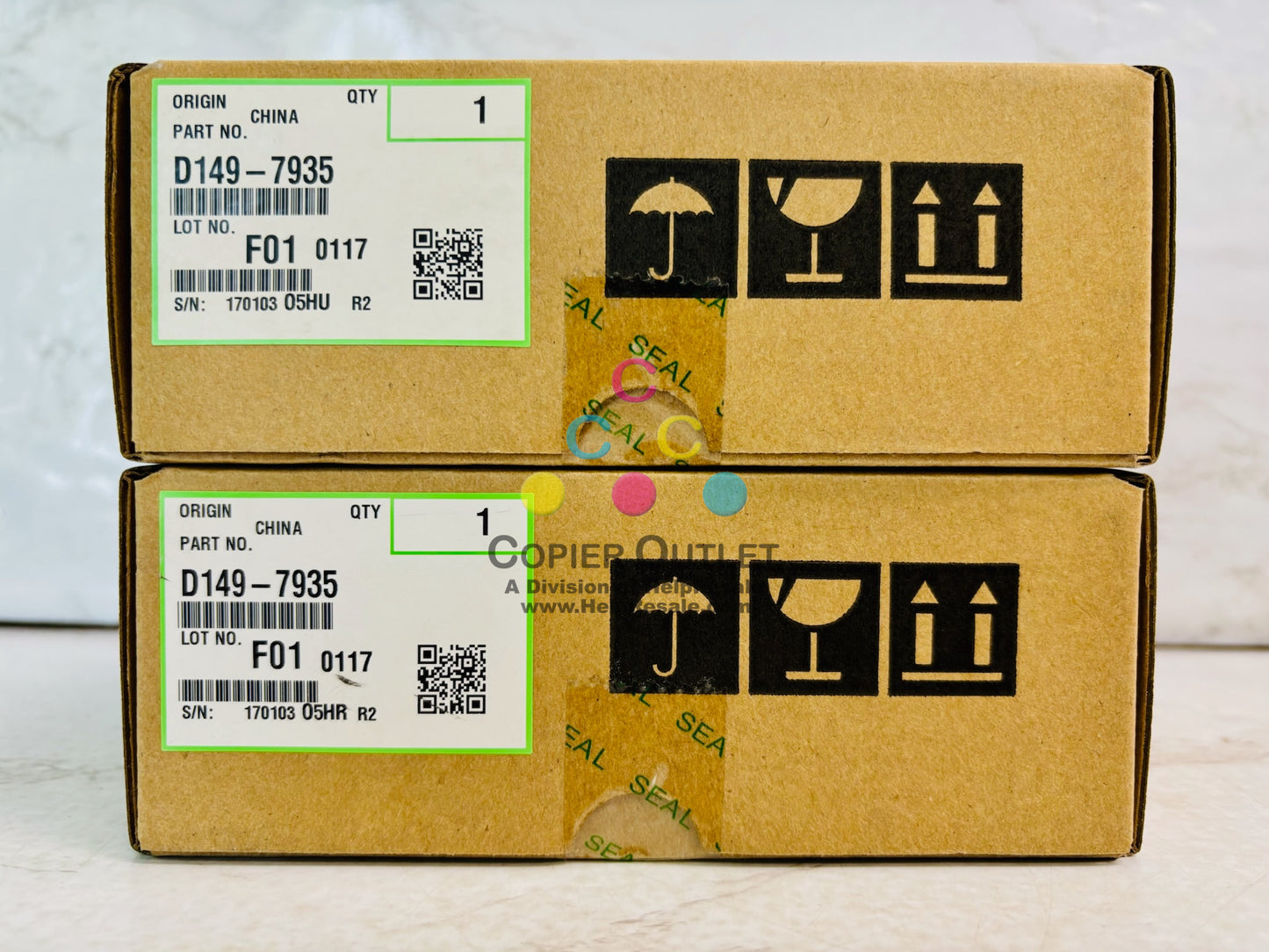 2 Genuine Ricoh MP C3503, MP C4503 Case Filter Assembly D149-7935,D1497935