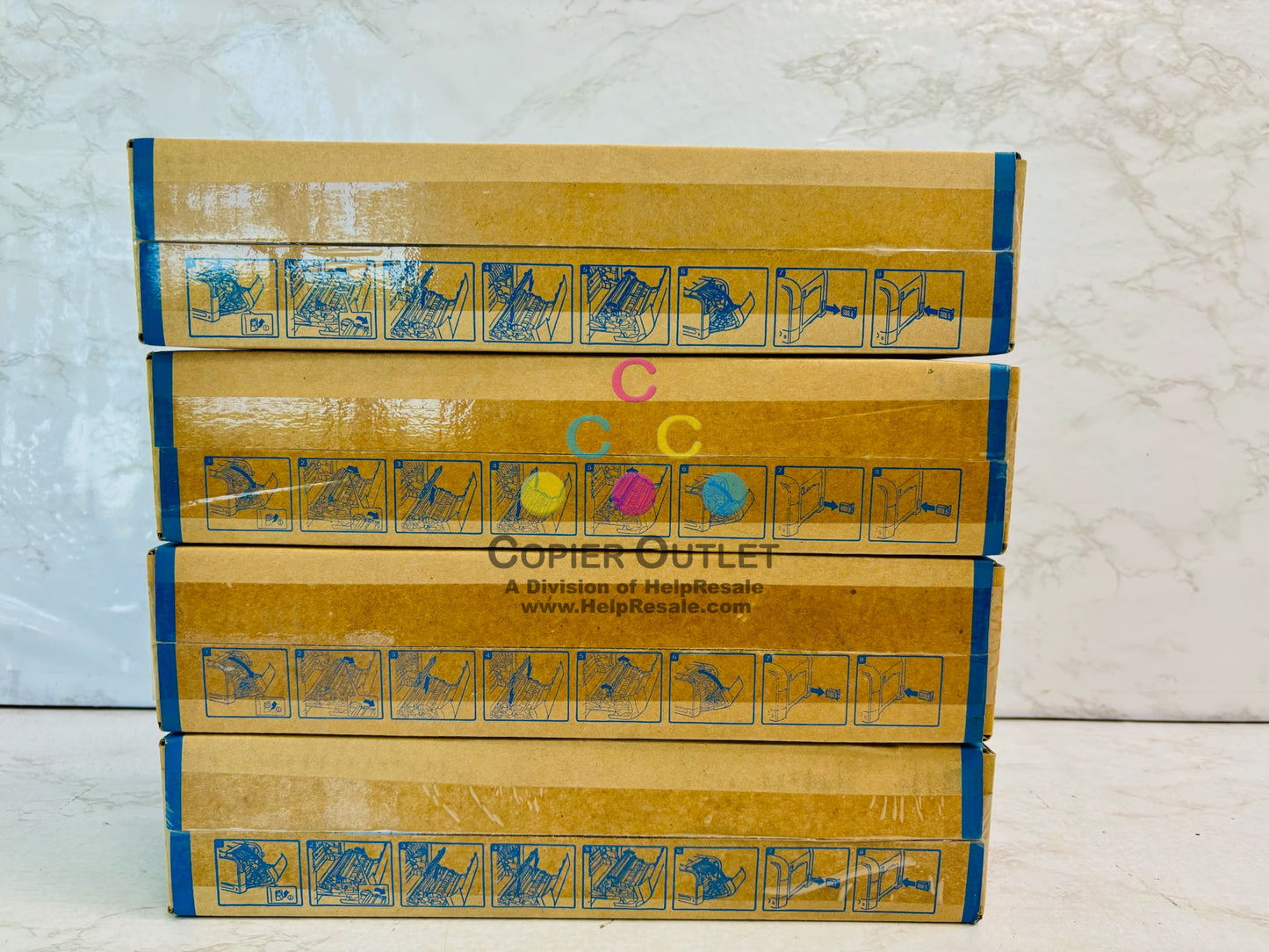 4 Genuine Konica Minolta Magicolor 4650, 4650DN Second Transfer Roller A06X014