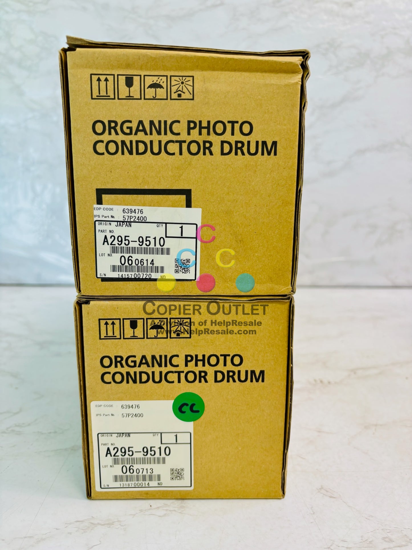 2 Genuine Ricoh AFICIO 1050, 1055 Drum Unit A295-9510, A2959510