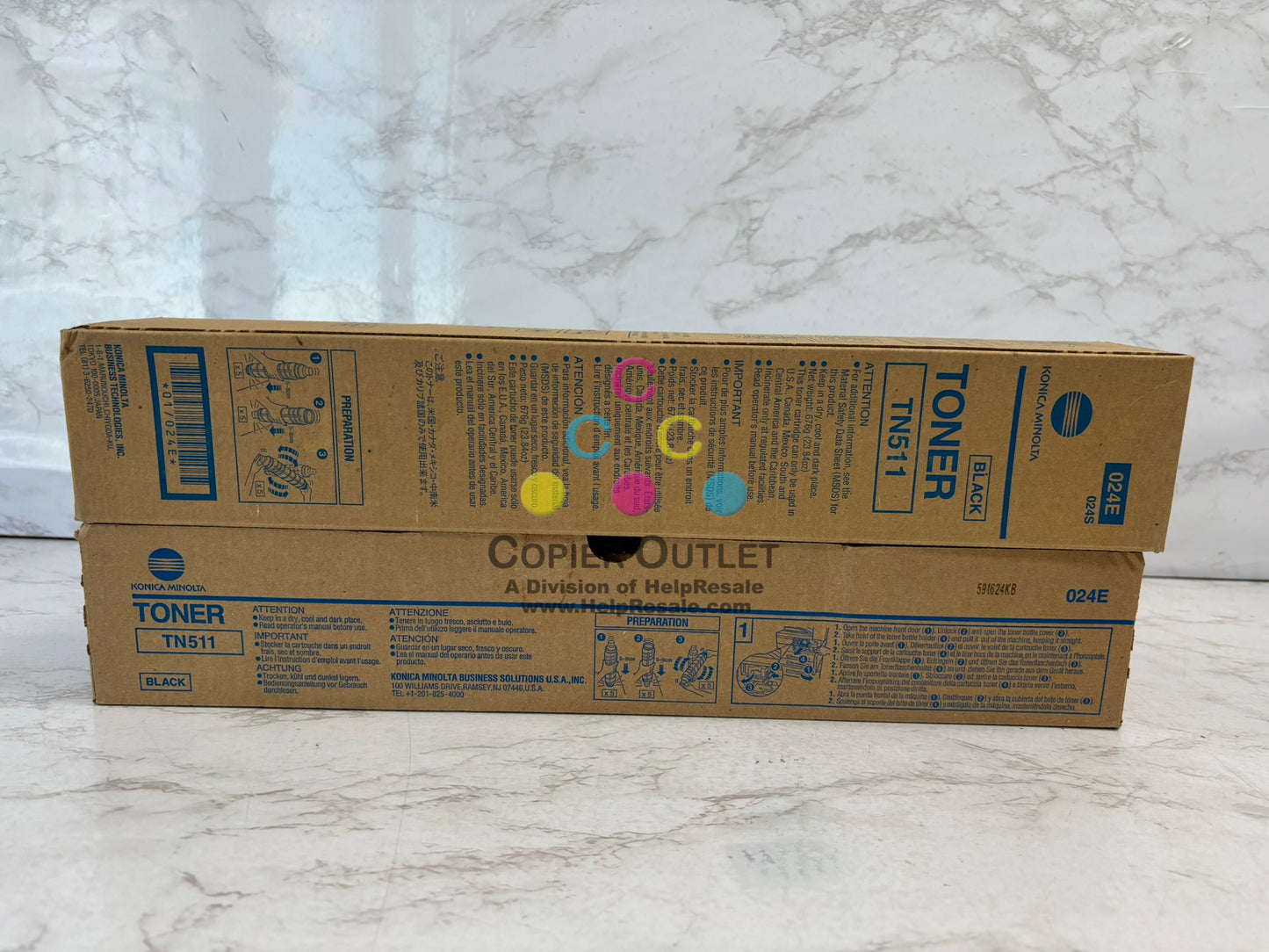 2 Genuine Konica TN511 Black Toner for BH 360 361 420 421 500 501 Same Day Ship