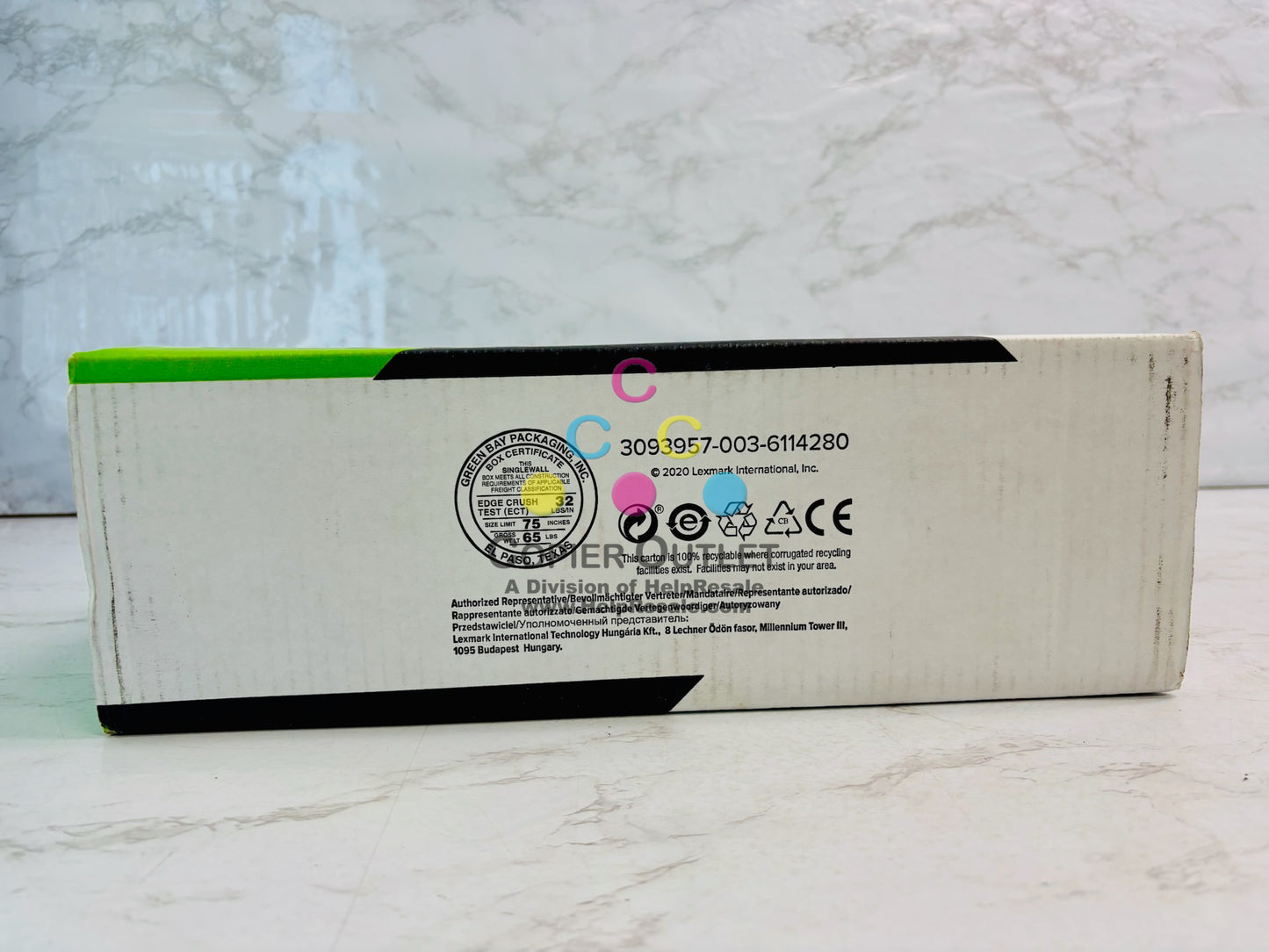 Open Genuine Lexmark M5155, M5163, M5170 Black Toner 24B6015