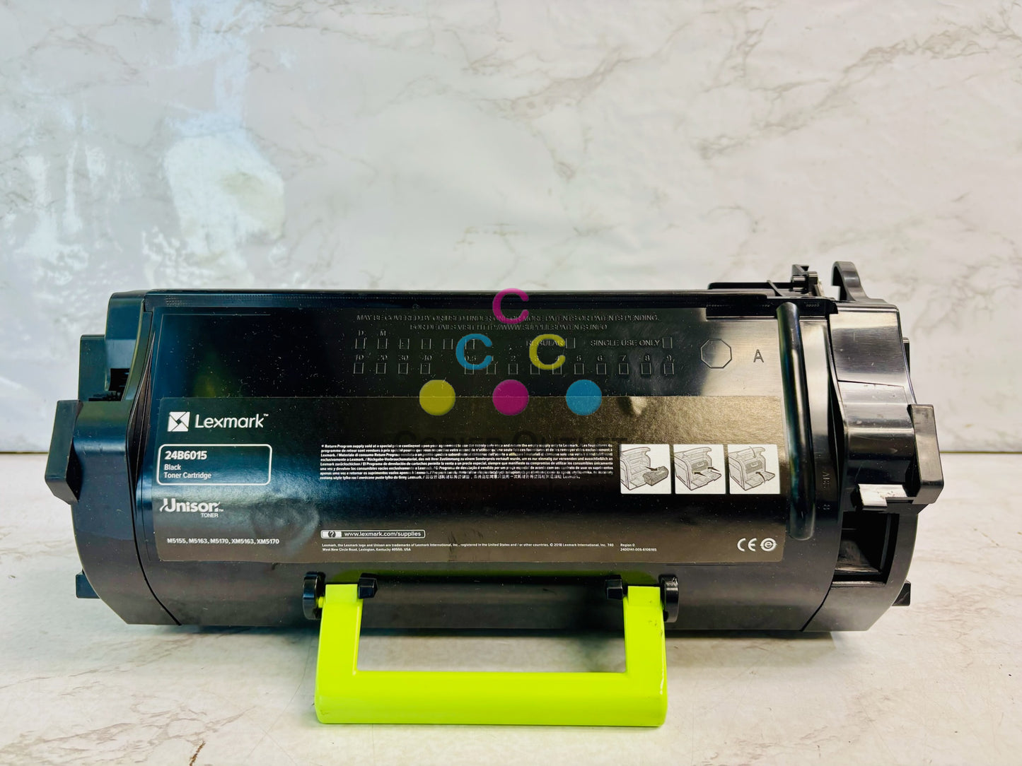 Open Genuine Lexmark M5155, M5163, M5170 Black Toner 24B6015