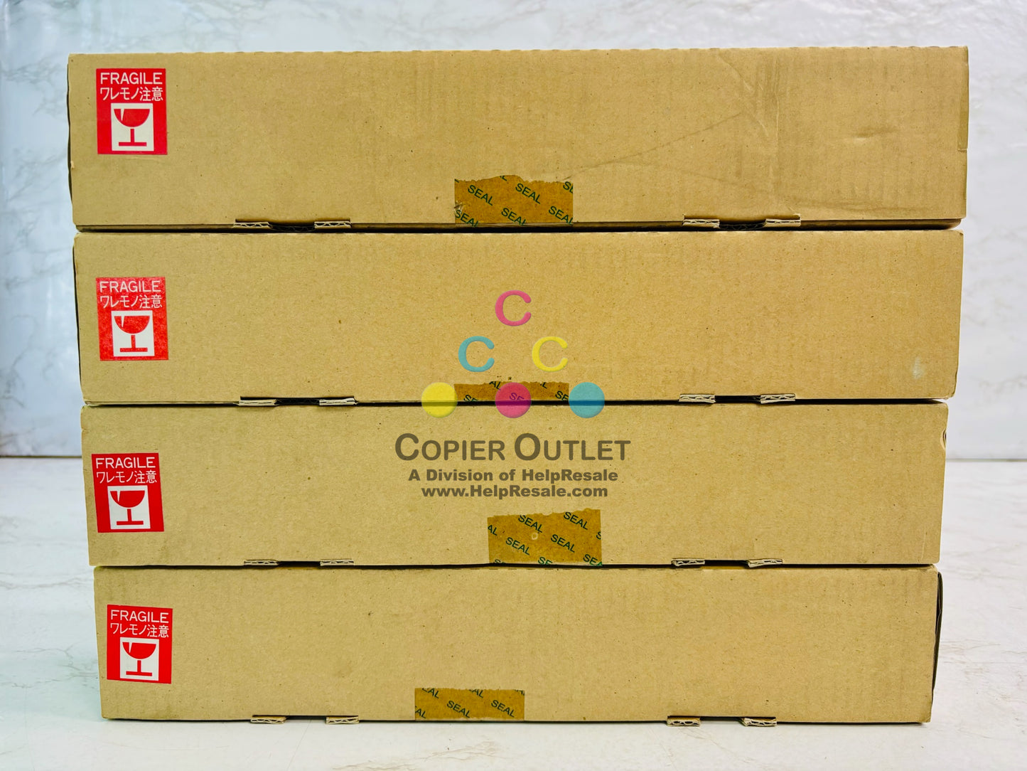 4 Genuine Ricoh AFICIO 3260C, 5560C CMYK Starter Developer B200-9640,60,70,80
