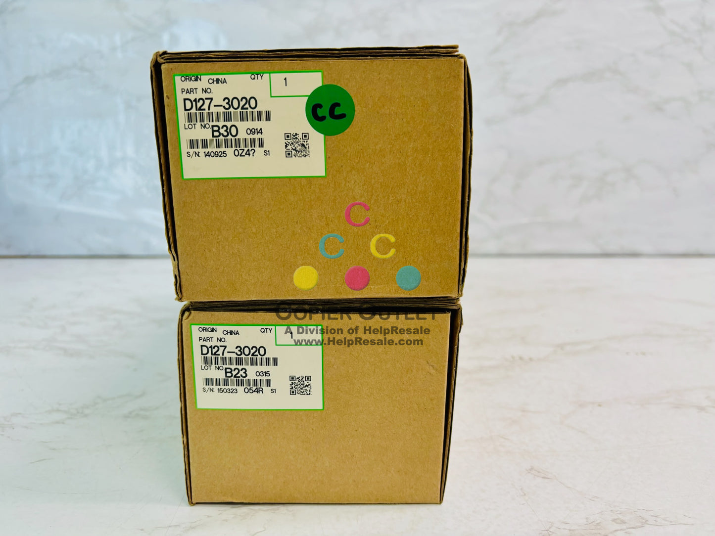 2 Genuine Ricoh Aficio MP 301SPF Toner Supply Unit D127-3020, D1273020
