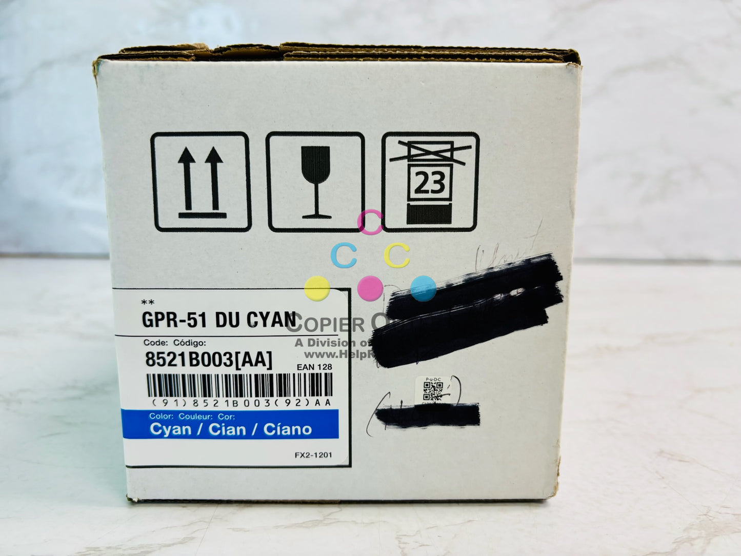 Genuine Canon imageRUNNER ADVANCE C250iF, C255iF Cyan Toner GPR-51, 8521B003[AA]