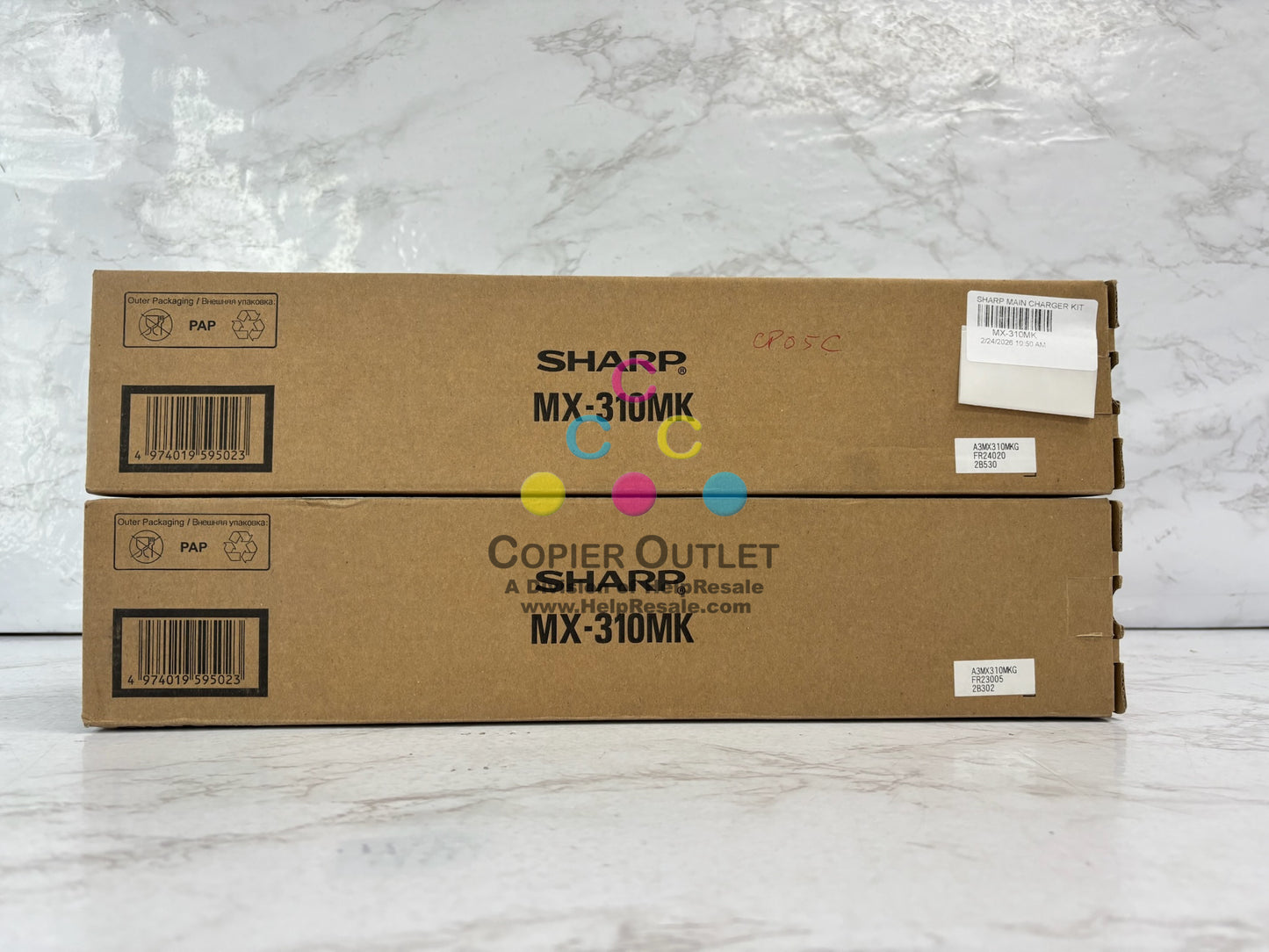 2 Genuine Sharp MX-3100N, MX-4100N Main Charger Kits MX-310MK, MX310MK