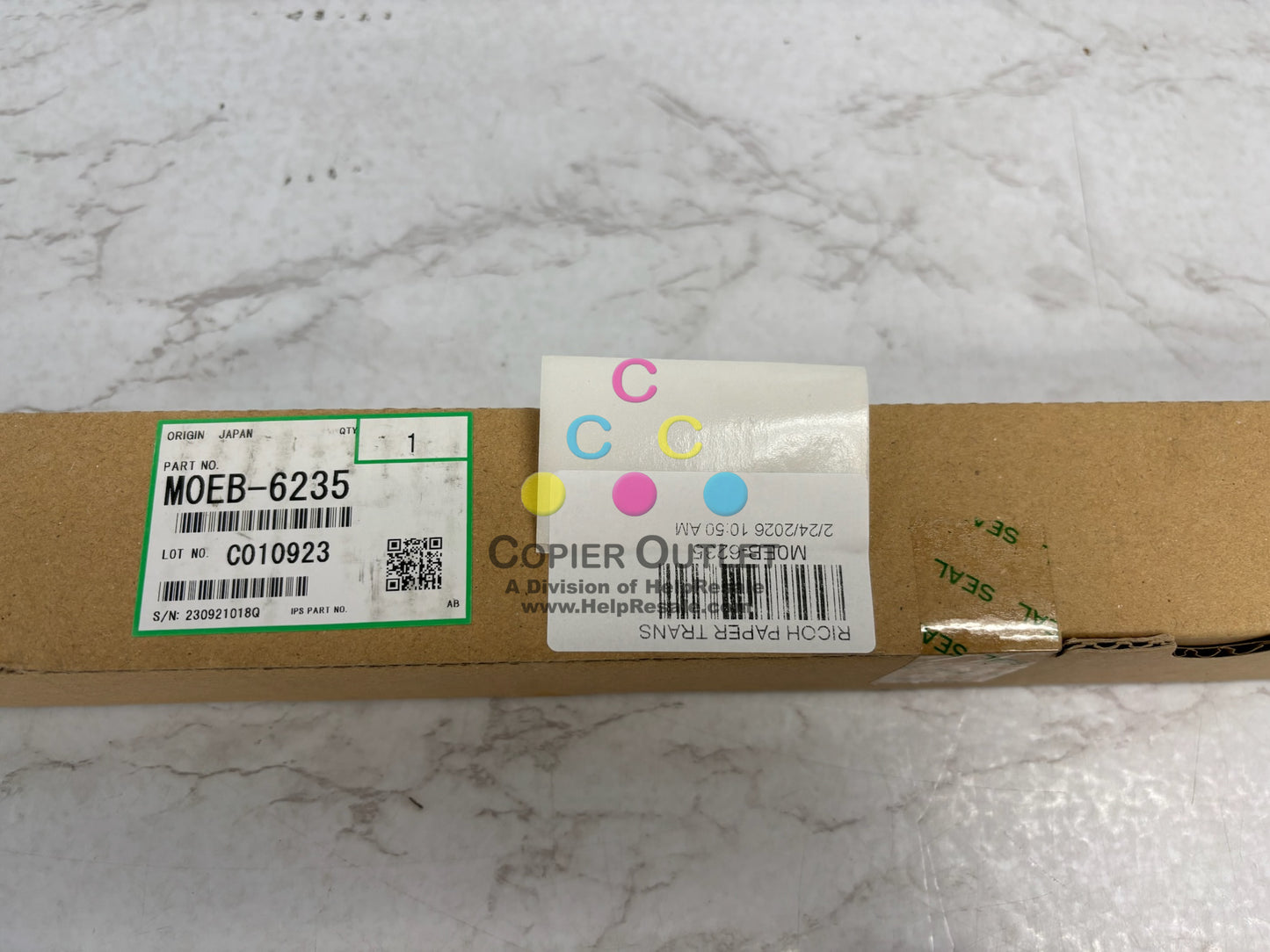 Genuine Ricoh Pro C7500 Paper Transfer Roller M0EB-6235, M0EB6235