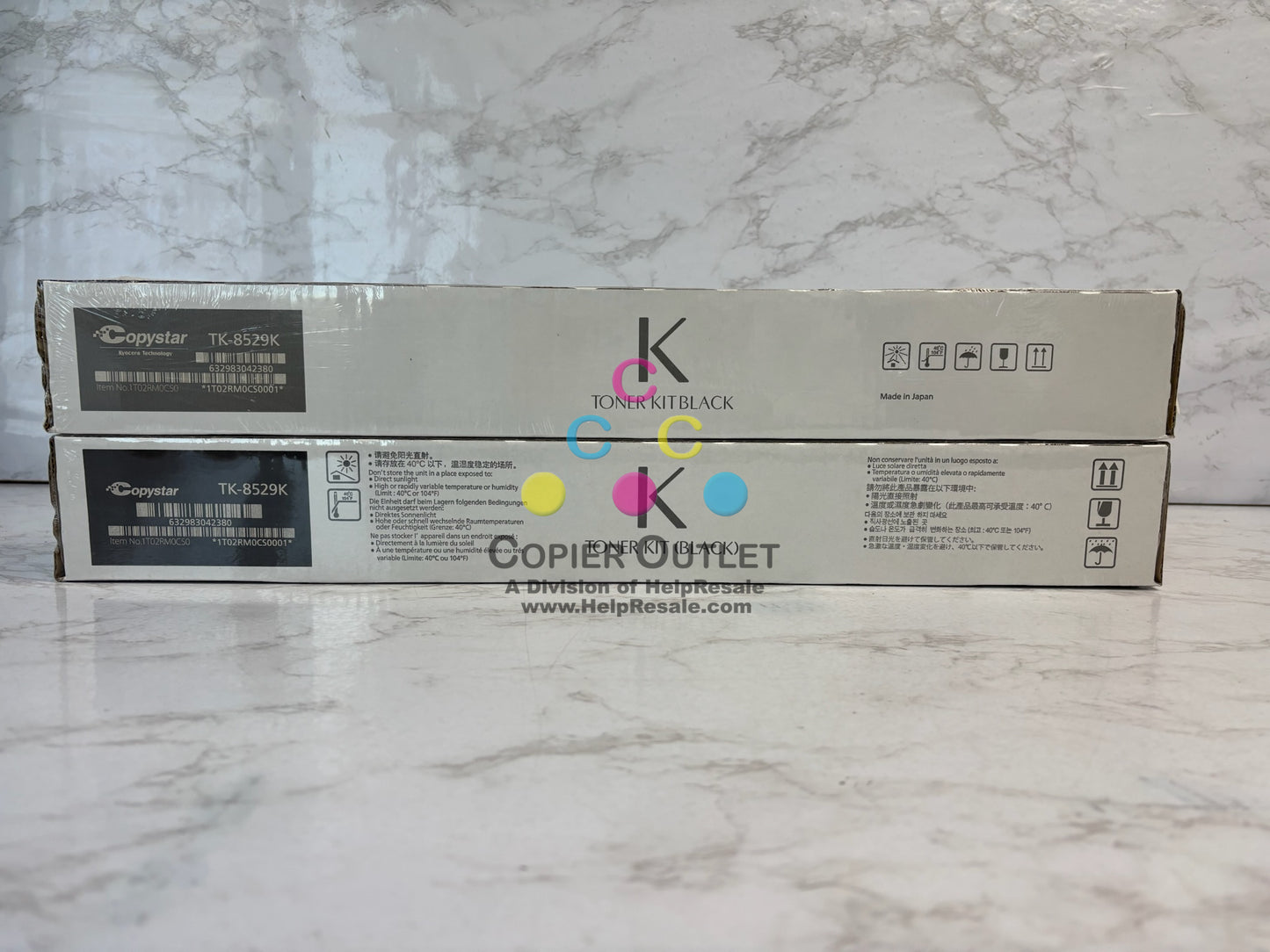 2 Genuine Copystar CS3552ci, 3553ci, 4052ci, 4053ci Black Toners TK-8529K