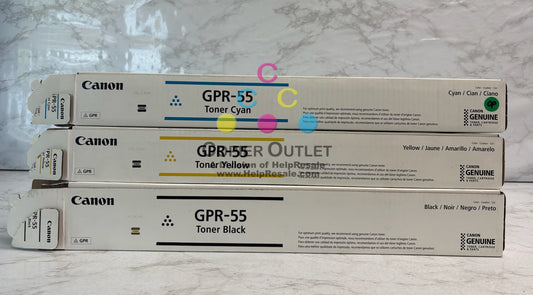 3 Open Genuine Canon IRA C5535,C5540,C5550,C5560 GPR-55, GPR55 CYK Toners