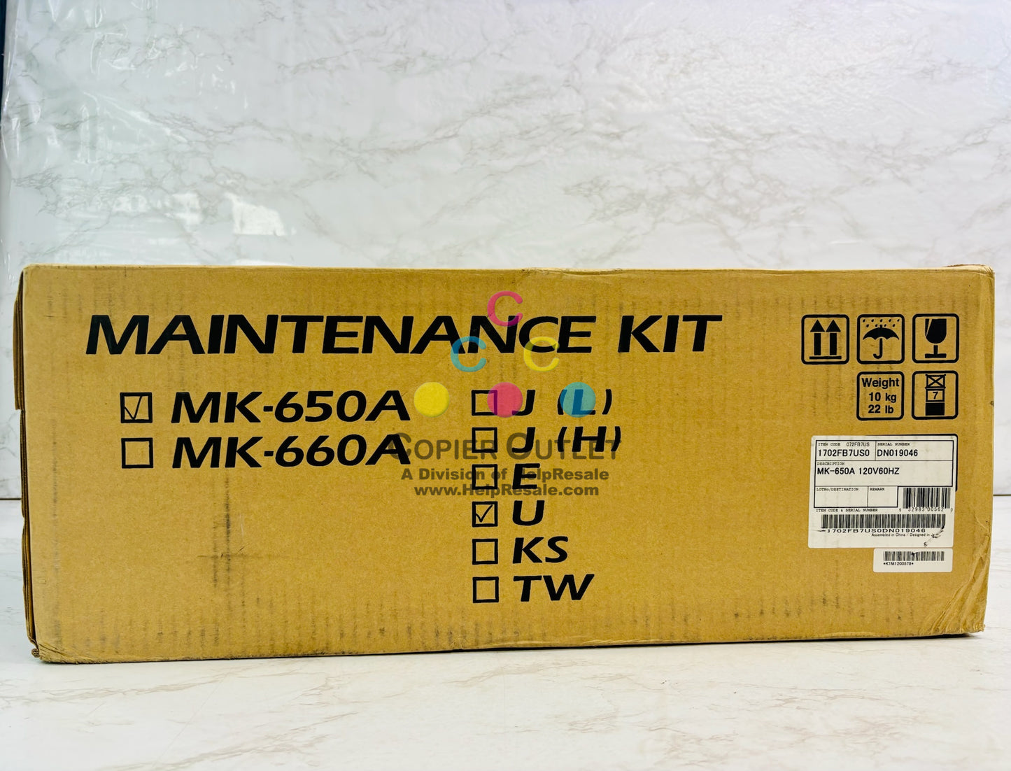 Open Genuine Kyocera Mita KM6030, KM8030 Maintenance Kit MK-650A, 120V60HZ