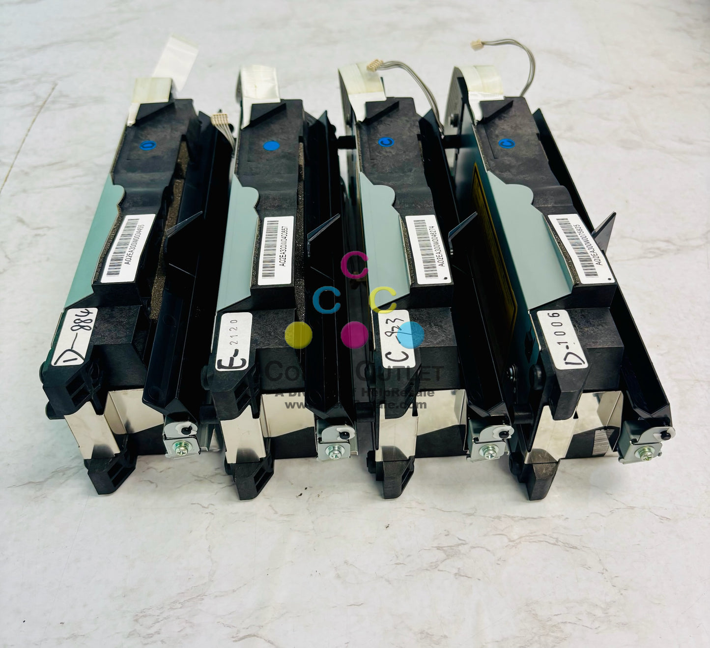 4 Open Genuine Konica C203, C253 Print Head Assembly A02ER7011, A02ER70211