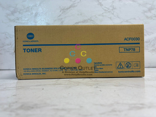 New Genuine Konica Minolta bizhub 4020i,5020i Black Toner TNP78 (ACF0030)