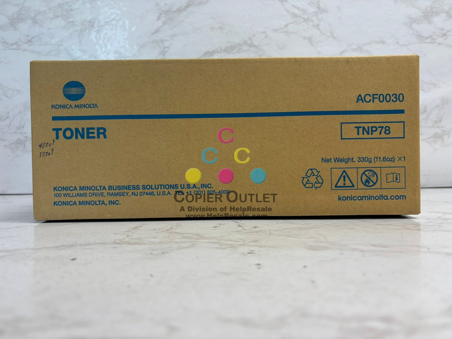 New Genuine Konica Minolta bizhub 4020i,5020i Black Toner TNP78 (ACF0030)