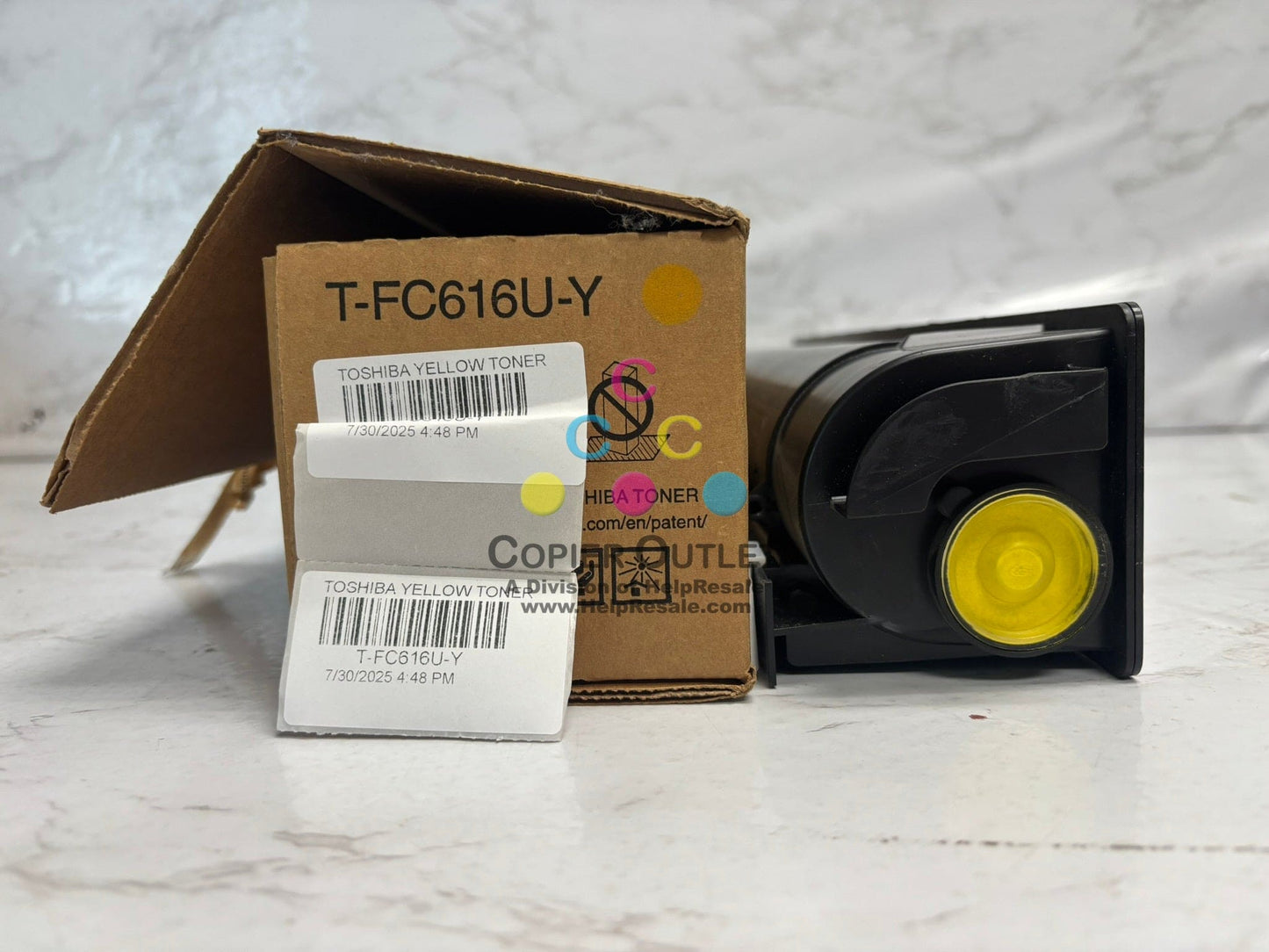 2 Genuine Toshiba eSTUDIO 5516AC,6516AC,7516AC YK Toners T-FC616U-Y, T-FC616U-K