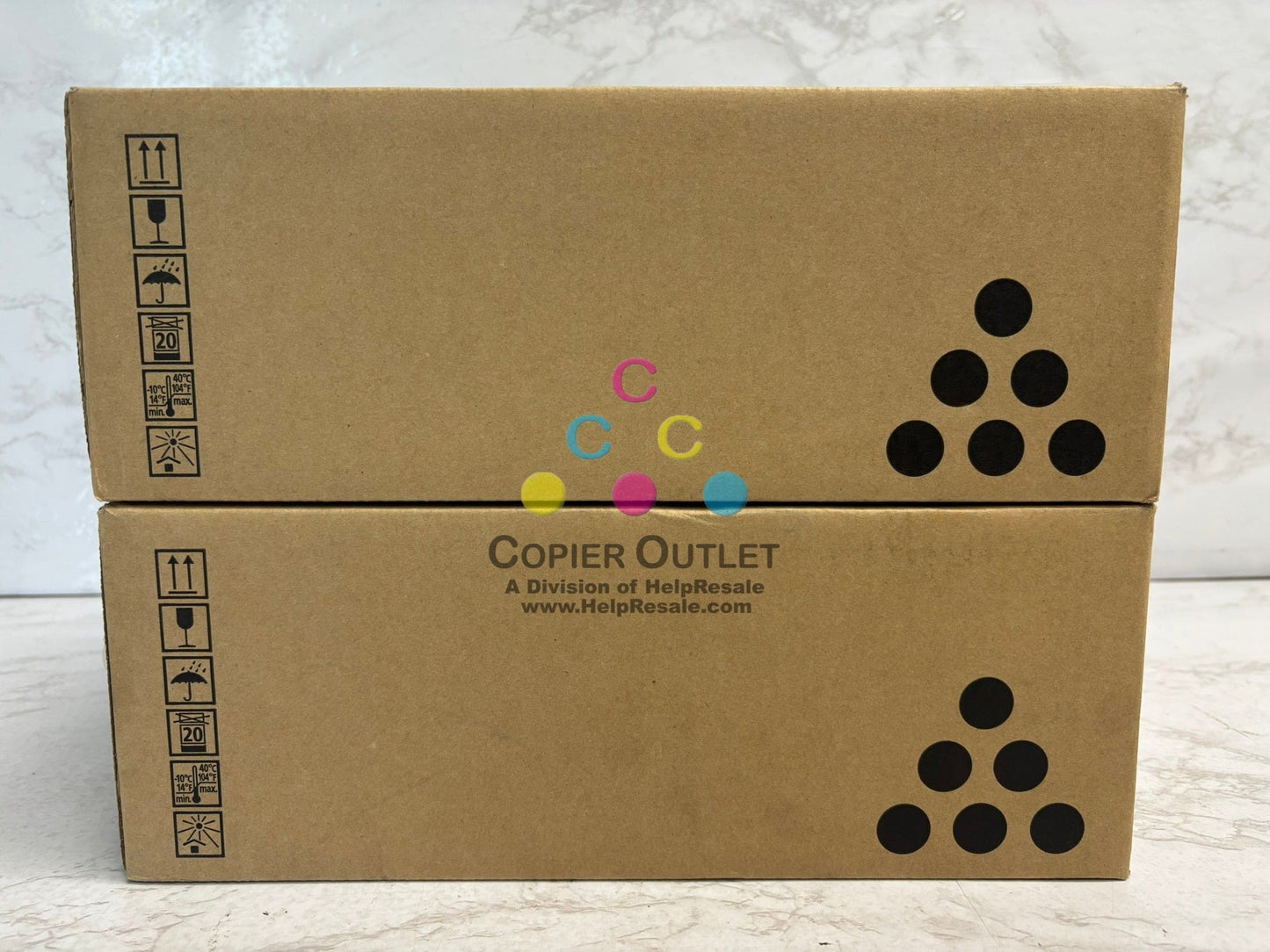 2 New Open Genuine Ricoh SP 3500BR Black Toners 407332, M850-61 Same Day Ship