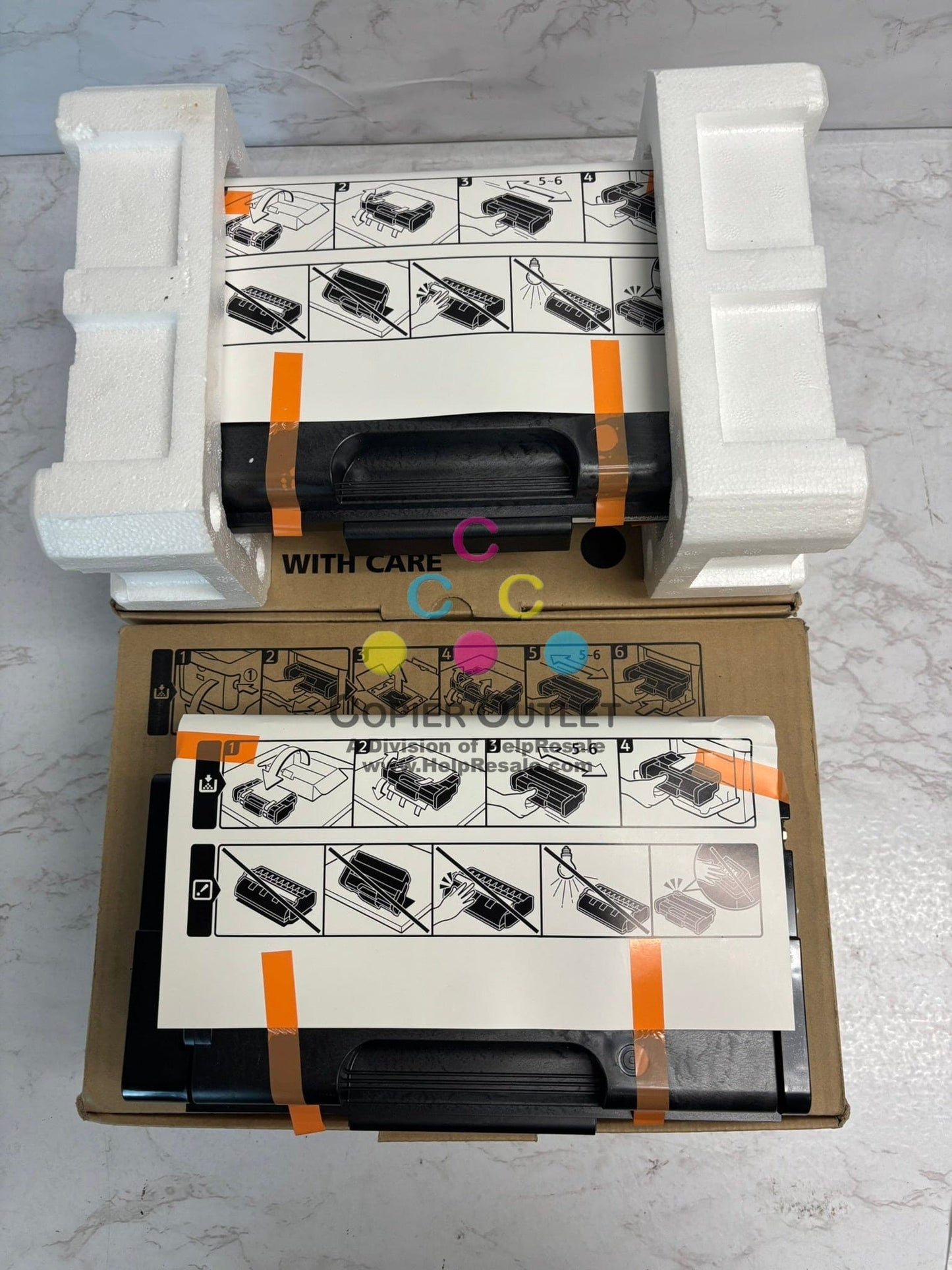 2 New Open Genuine Ricoh SP 3500BR Black Toners 407332, M850-61 Same Day Ship