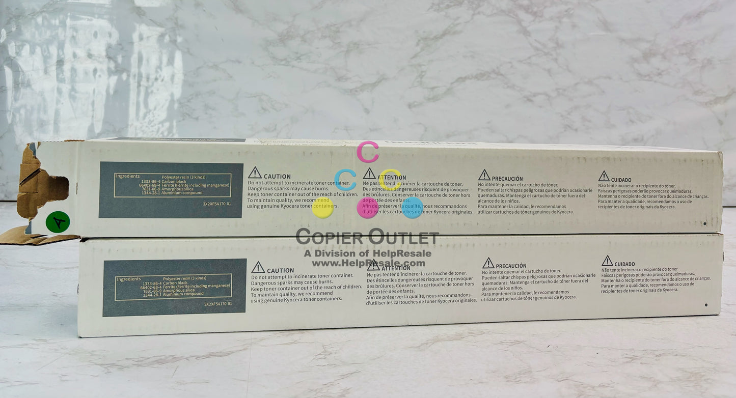 2 Open Genuine Kyocera TASKalfa 4004i, 5004i Black Toner TK-6347K