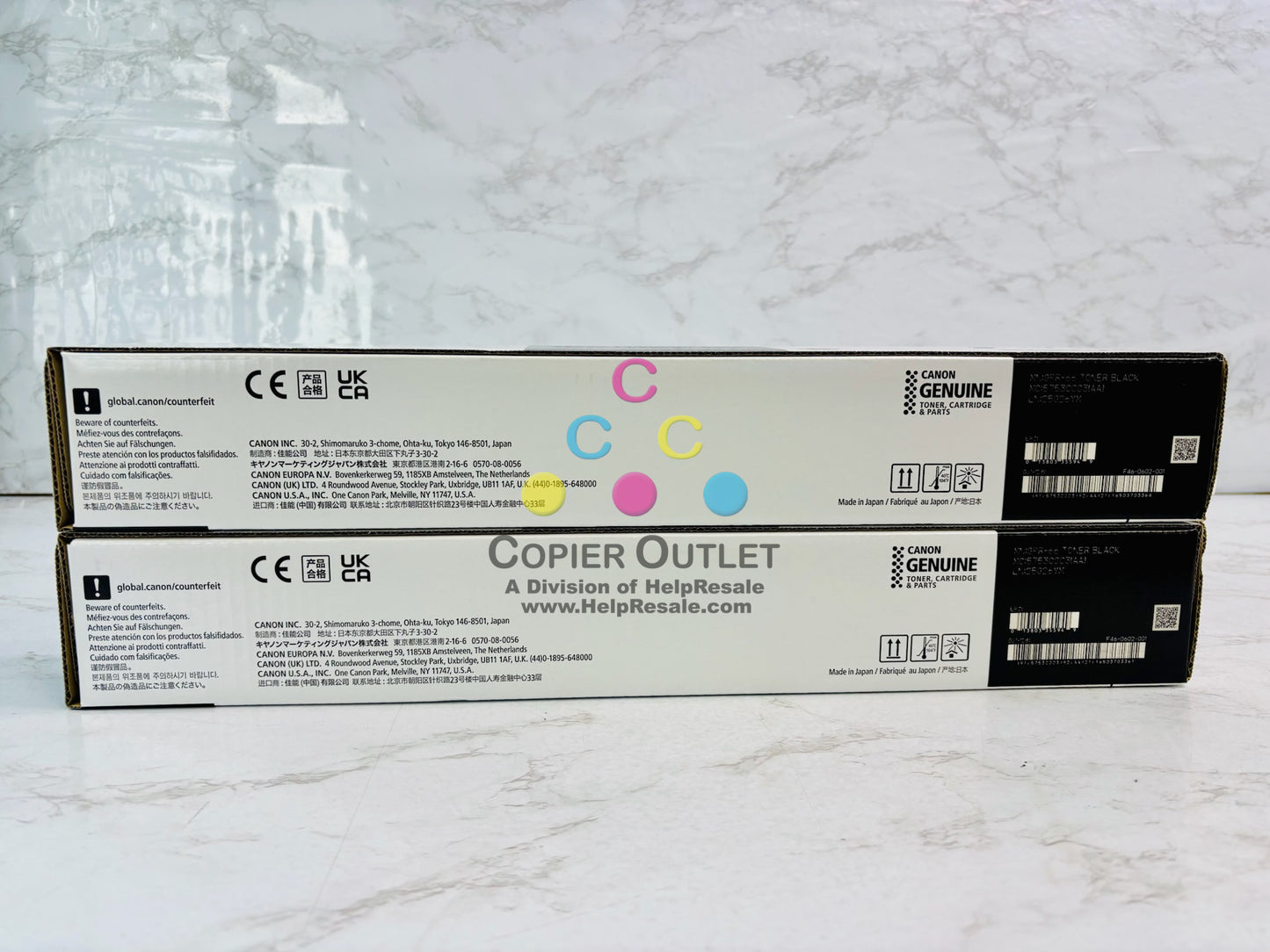2 Genuine Canon iR Adv C3926,C3930,C3935 Black Toner GPR-66K