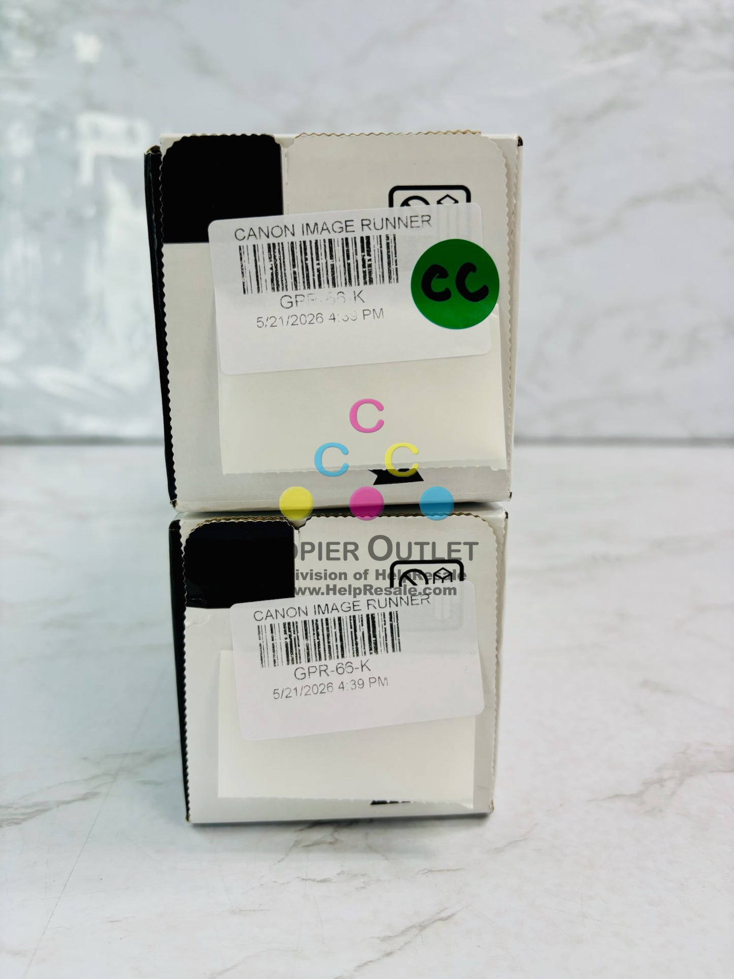 2 Genuine Canon iR Adv C3926,C3930,C3935 Black Toner GPR-66K