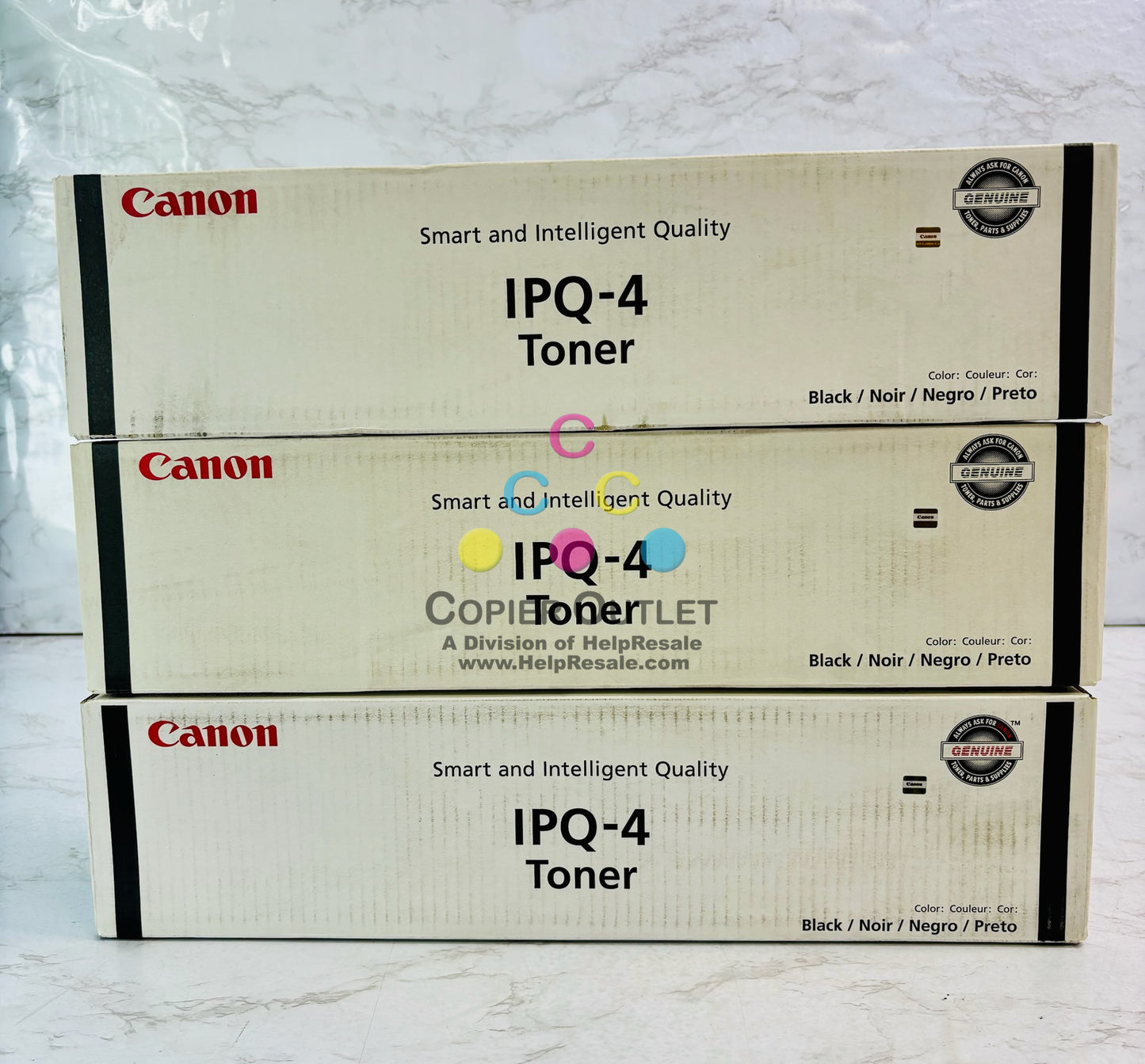 3 Genuine Canon imagePRESS 1110, 1110P Black Toner 1PQ4, 2784B003