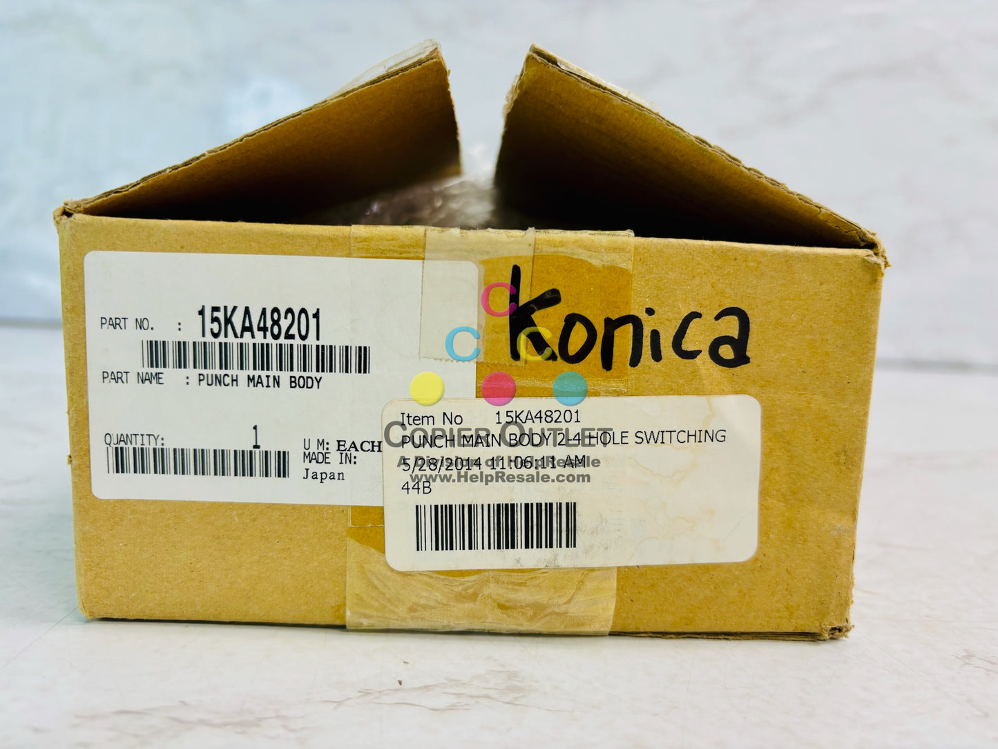 Open Genuine Konica BizHub C224, C284 Punch Main Body 15KA48201
