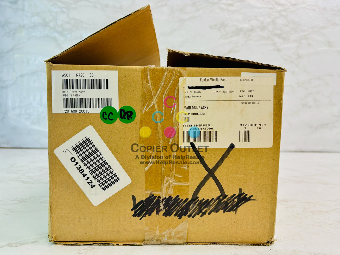 Open Genuine Konica bizhub C224 Main Drive Assembly A5C1-R720-00, A5C1R72000
