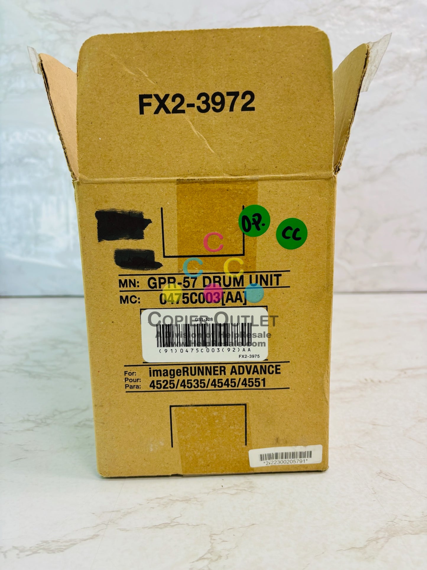 Open Genuine Canon iR ADVANCE 4525i, 4525i II Black Toner GPR-57, 0475C003[AA]
