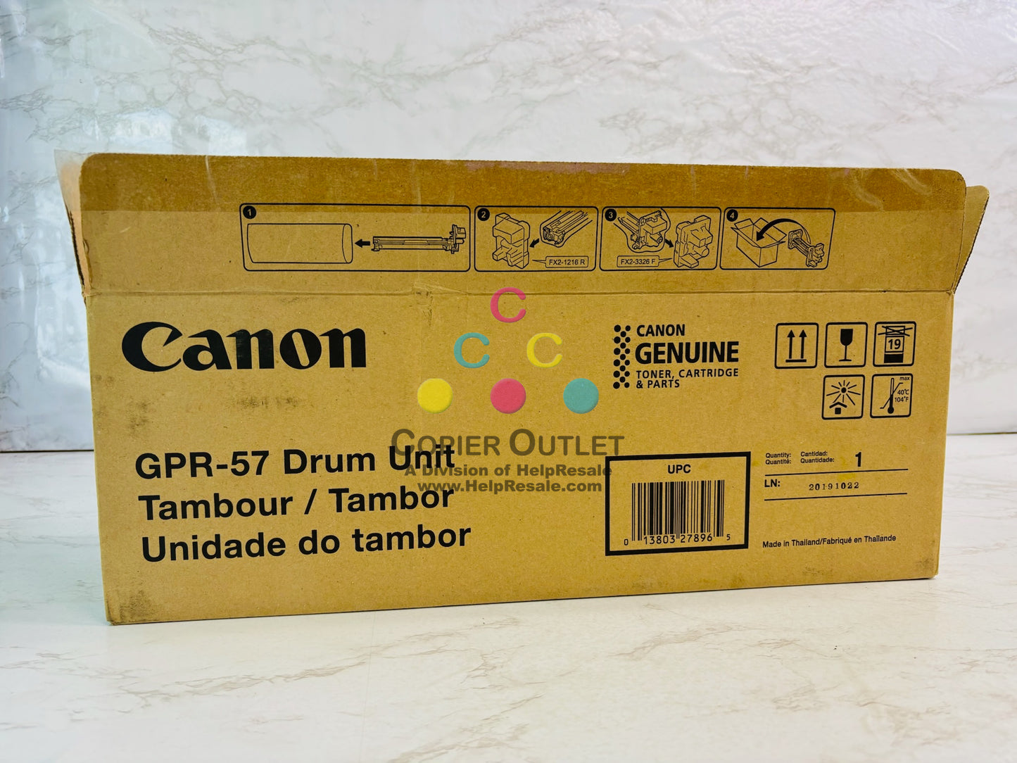 Open Genuine Canon iR ADVANCE 4525i, 4525i II Black Toner GPR-57, 0475C003[AA]