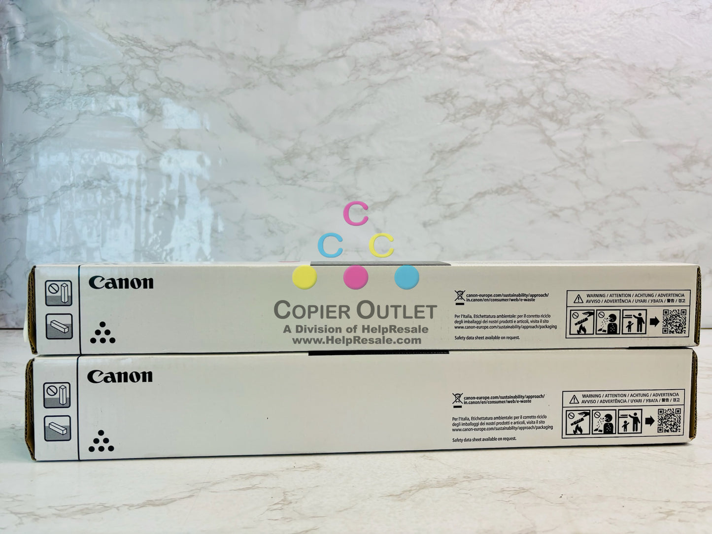 2 Genuine Canon ImageFORCE C5140, C5150 Magenta & Black Toner GPR-1001,GPR1001