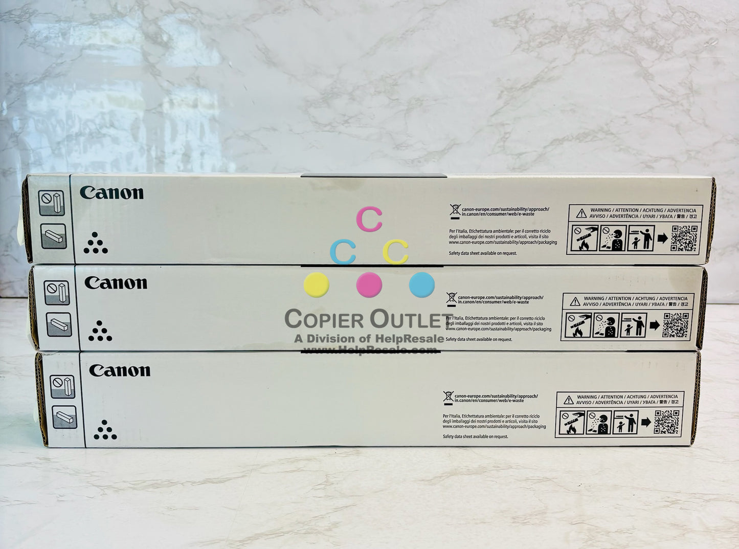 3 Genuine Canon ImageFORCE C5140, C5150 Magenta & Black Toner GPR-1001,GPR1001