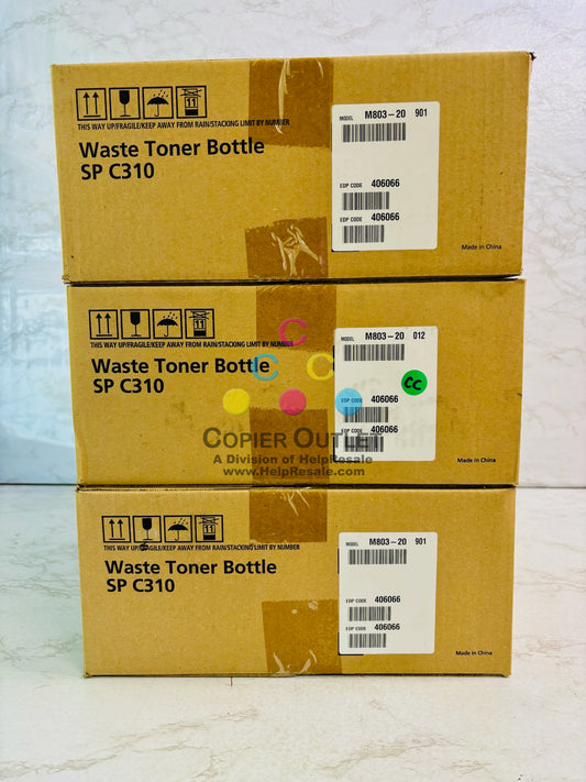 3 Genuine Ricoh Aficio SP C311N, C312DN Waste Toner Container 406066, M803-20