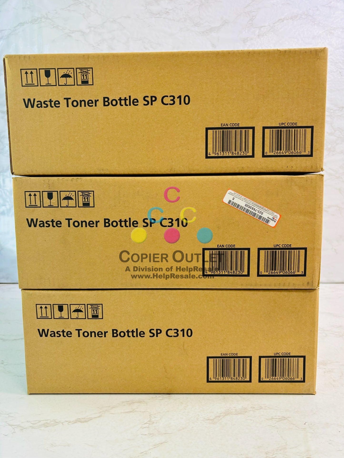 3 Genuine Ricoh Aficio SP C311N, C312DN Waste Toner Container 406066, M803-20