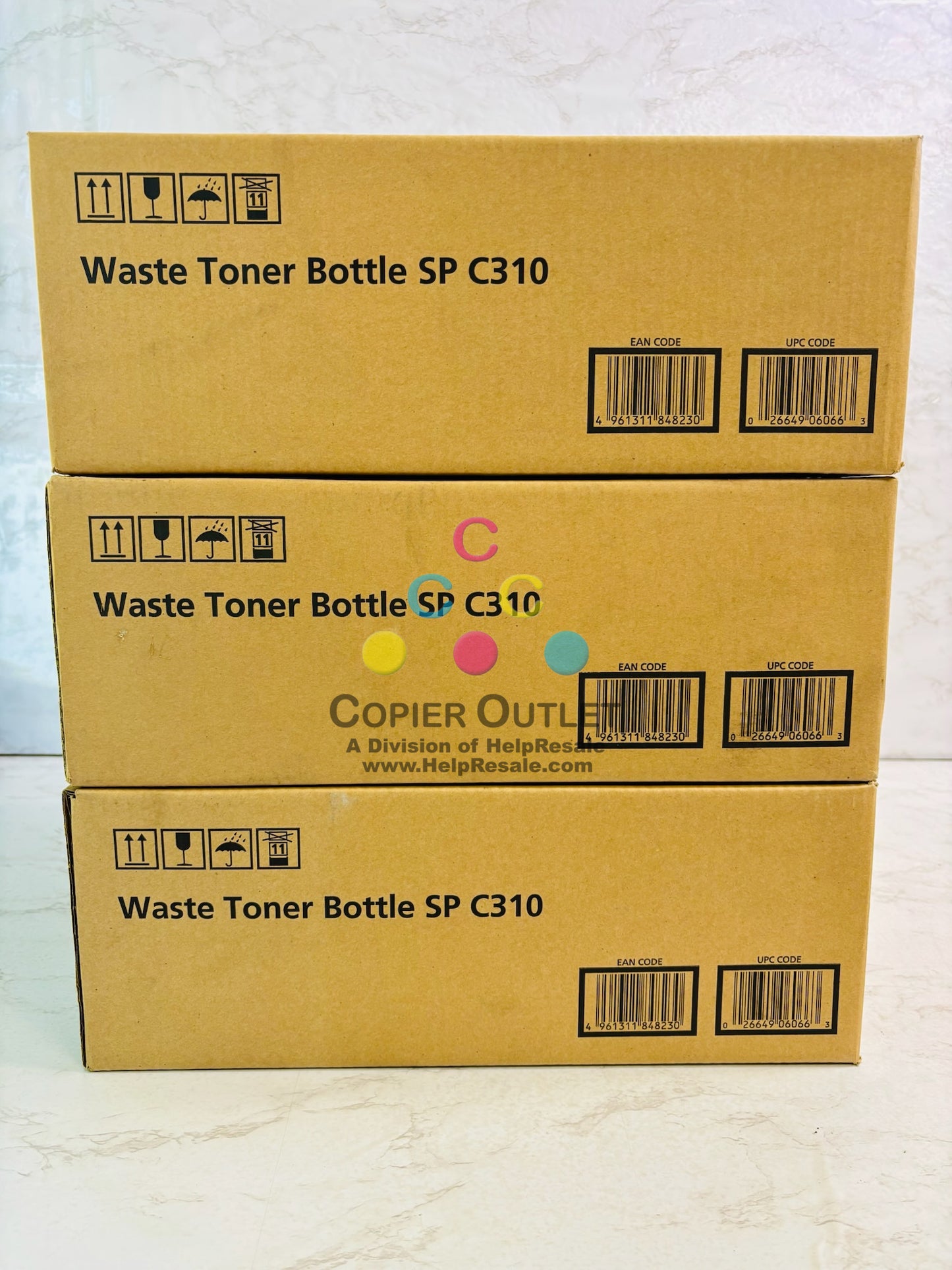 3 Genuine Ricoh Aficio SP C311N, C312DN Waste Toner Container 406066, M803-20