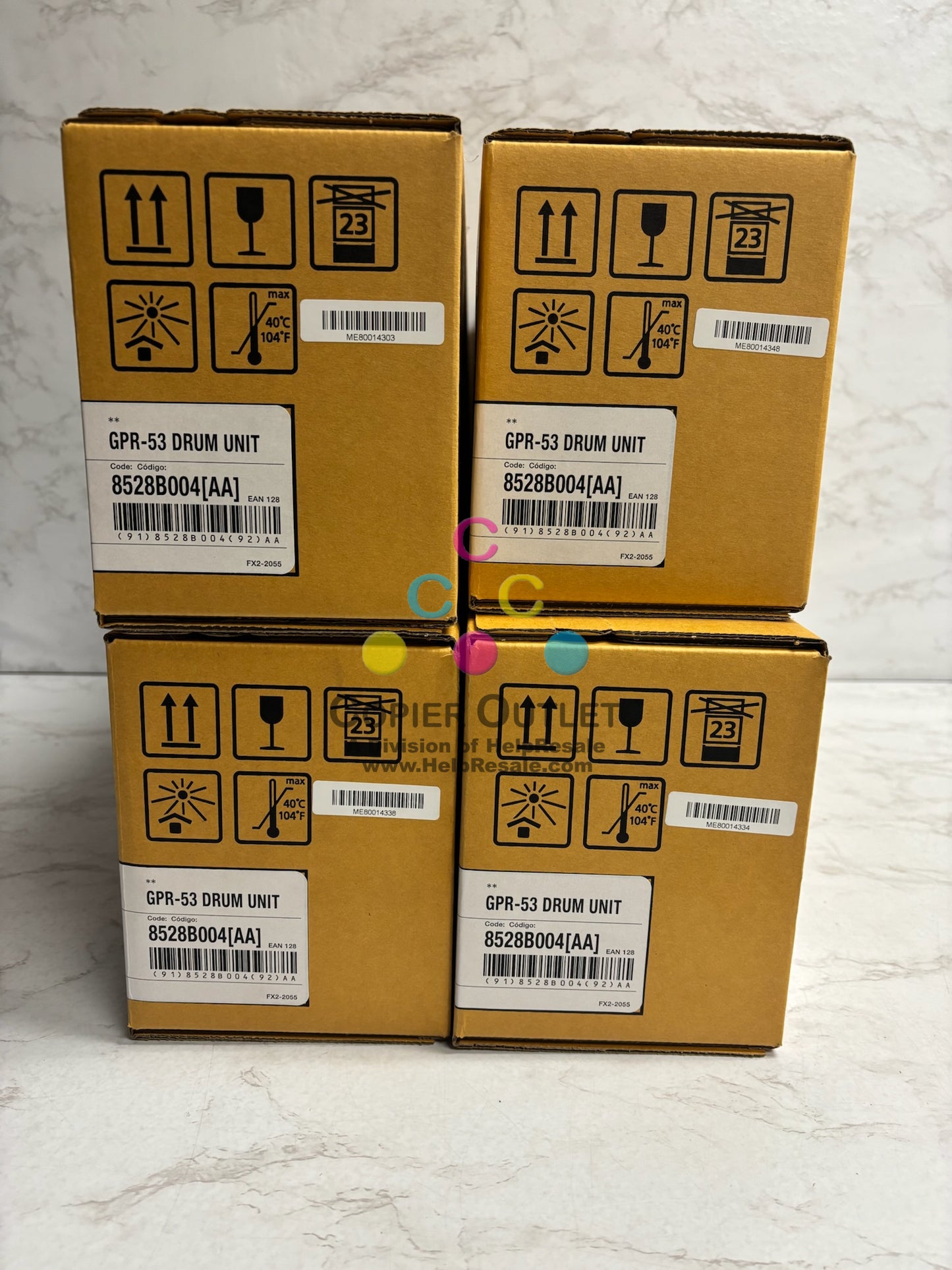 4 New Genuine Canon iR C3325,C3330,C3525 Drum Units GPR-53 8528B004AA