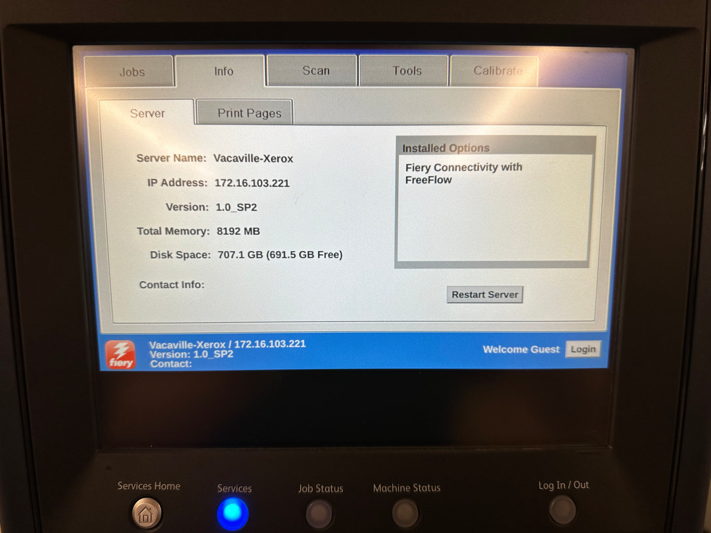 Xerox PrimeLink C9065 C9070 EFI Fiery NX-Pro 12 Print Server Color Controller!!!